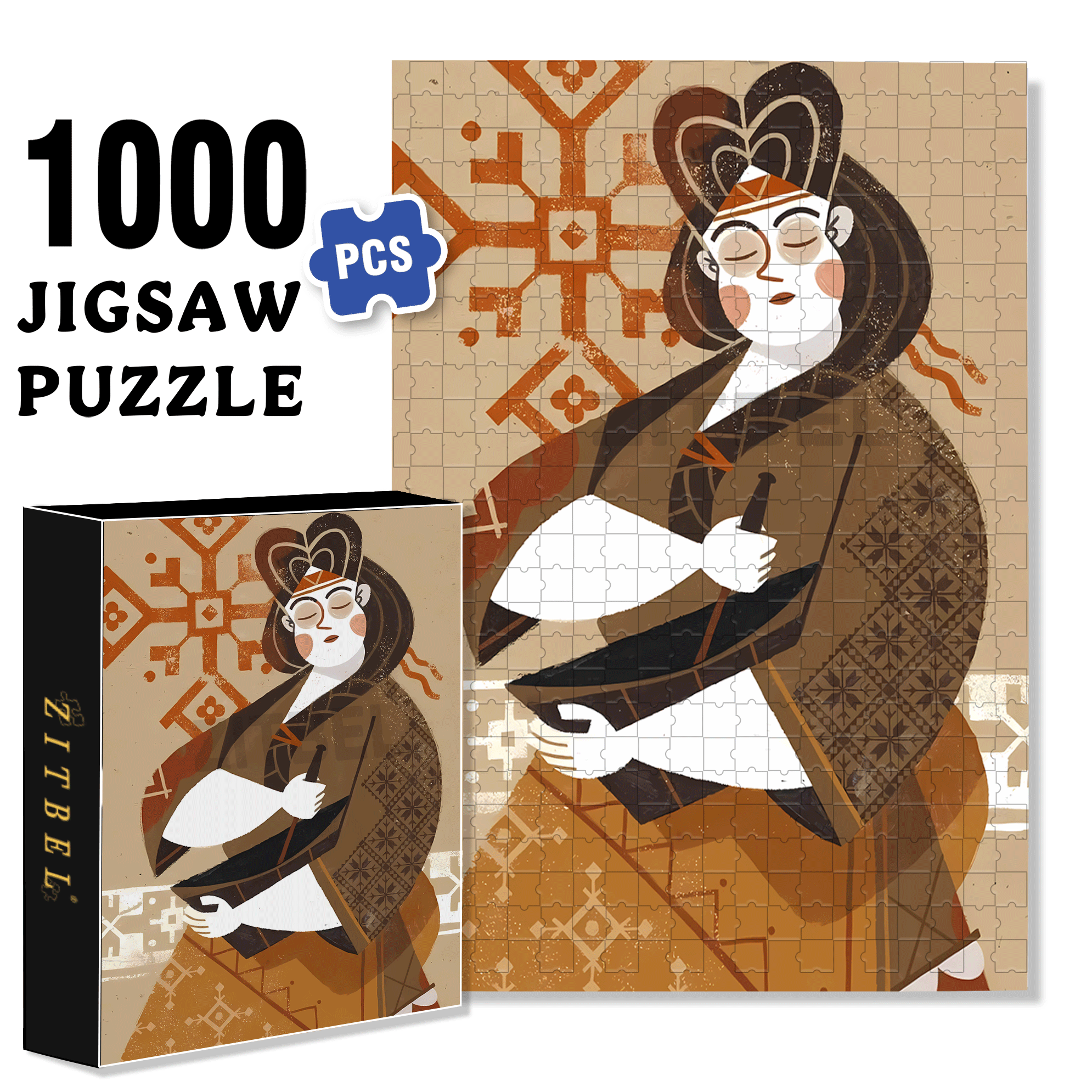 Norse Mythology 17 500pcs/1000pcs Jigsaw Puzzle, Scratch-Resistant, Interactive Family Game & Brain-Boosting DIY Decor, Perfect for Halloween, Christmas & New Year Gifts, Family Puzzle Game