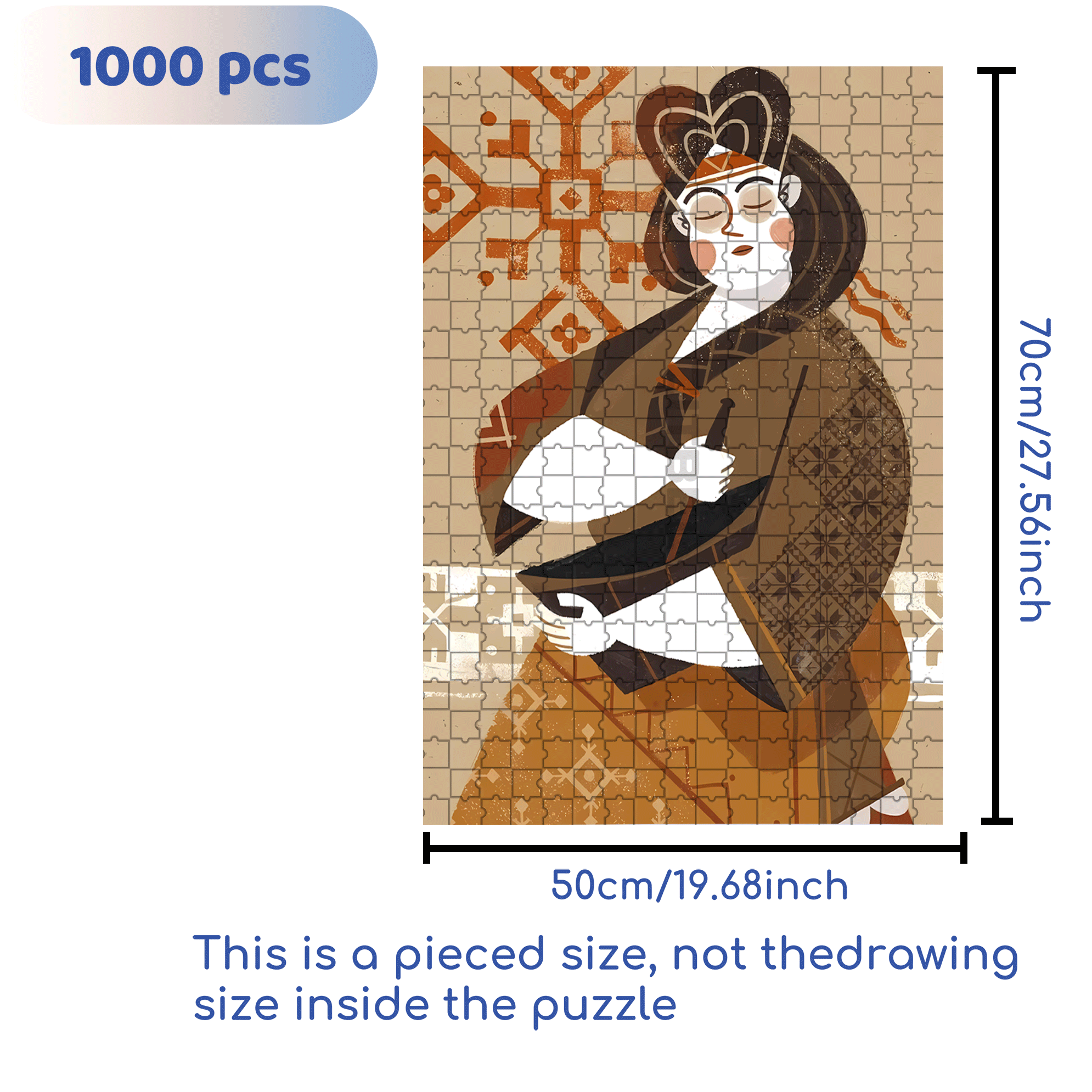 Norse Mythology 17 500pcs/1000pcs Jigsaw Puzzle, Scratch-Resistant, Interactive Family Game & Brain-Boosting DIY Decor, Perfect for Halloween, Christmas & New Year Gifts, Family Puzzle Game