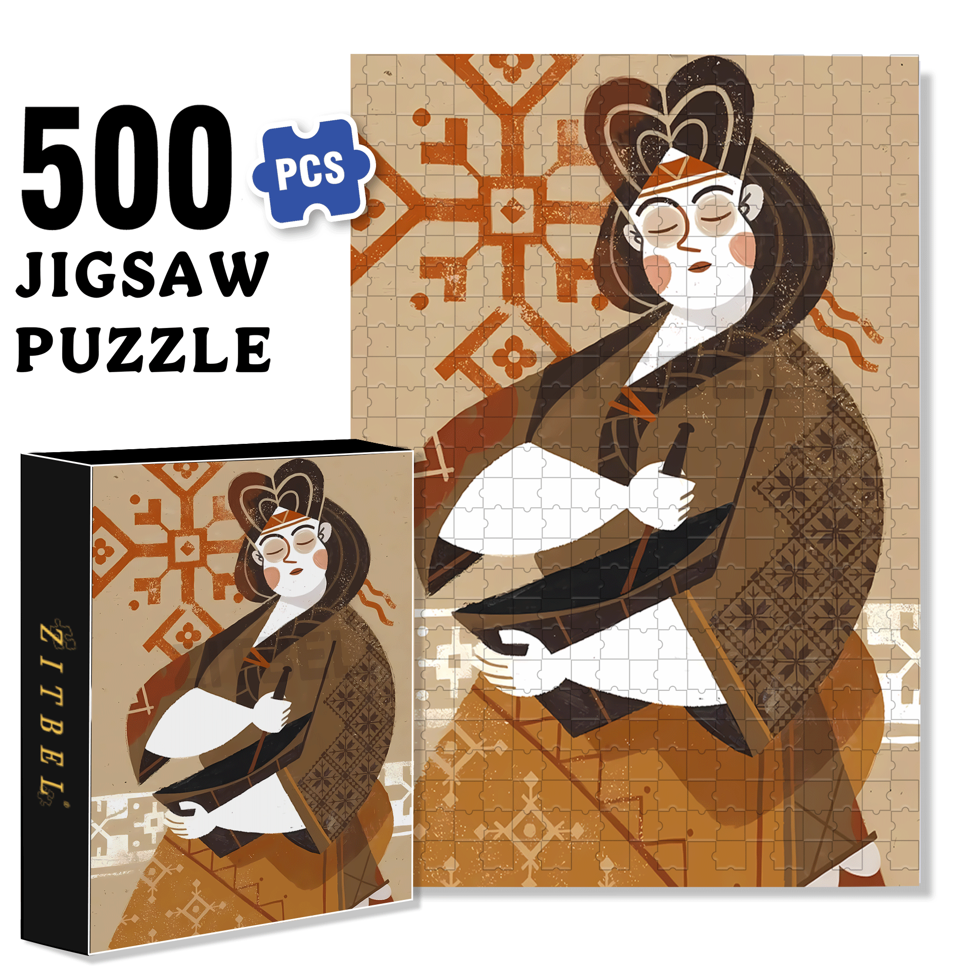 Norse Mythology 17 500pcs/1000pcs Jigsaw Puzzle, Scratch-Resistant, Interactive Family Game & Brain-Boosting DIY Decor, Perfect for Halloween, Christmas & New Year Gifts, Family Puzzle Game