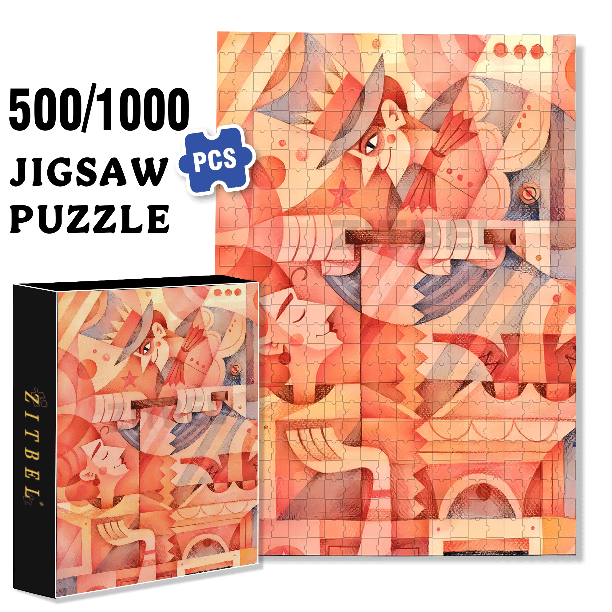 Norse Mythology 20 500pcs/1000pcs Jigsaw Puzzle, Scratch-Resistant, Interactive Family Game & Brain-Boosting DIY Decor, Perfect for Halloween, Christmas & New Year Gifts, Family Puzzle Game