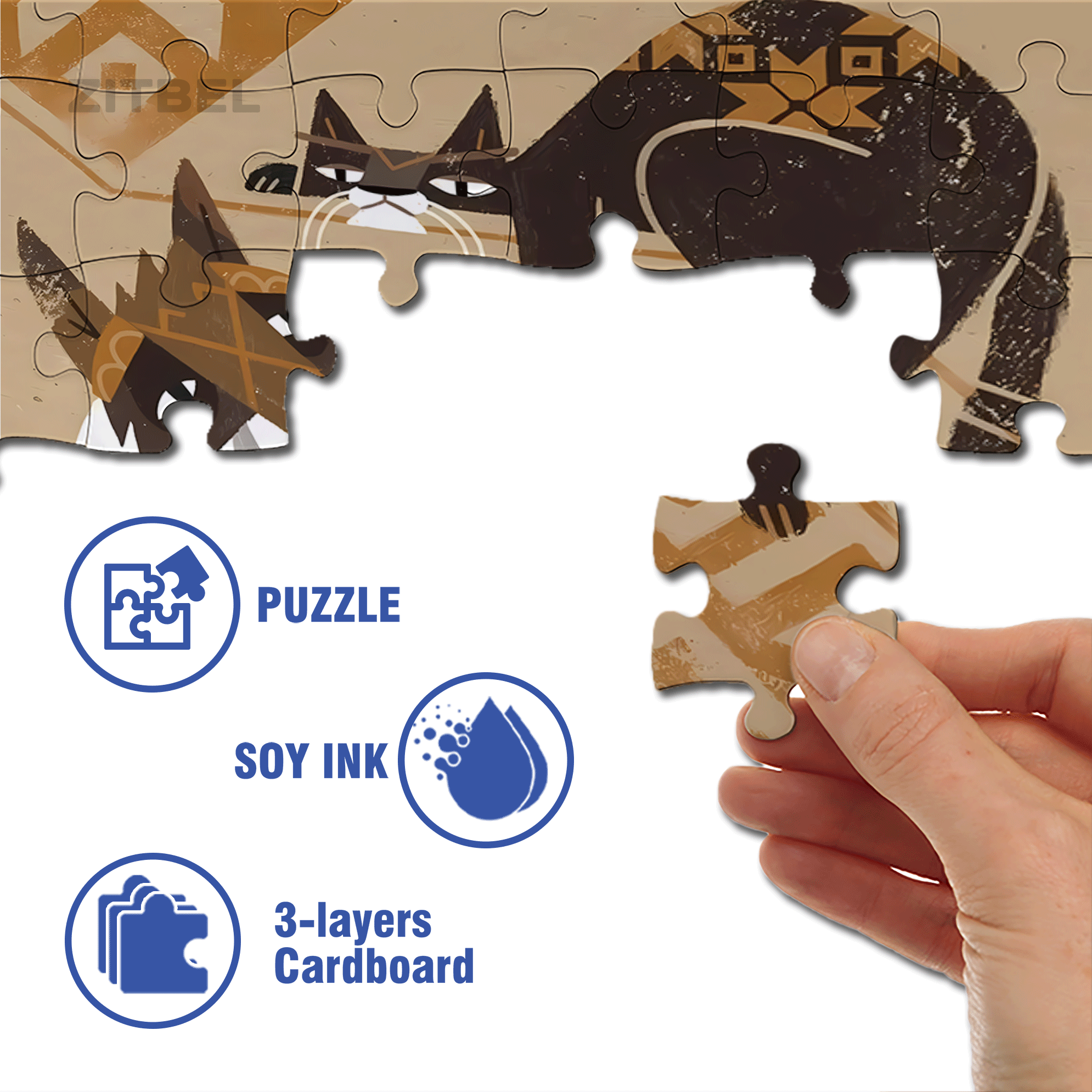 Norse Mythology 21 500pcs/1000pcs Jigsaw Puzzle, Scratch-Resistant, Interactive Family Game & Brain-Boosting DIY Decor, Perfect for Halloween, Christmas & New Year Gifts, Family Puzzle Game
