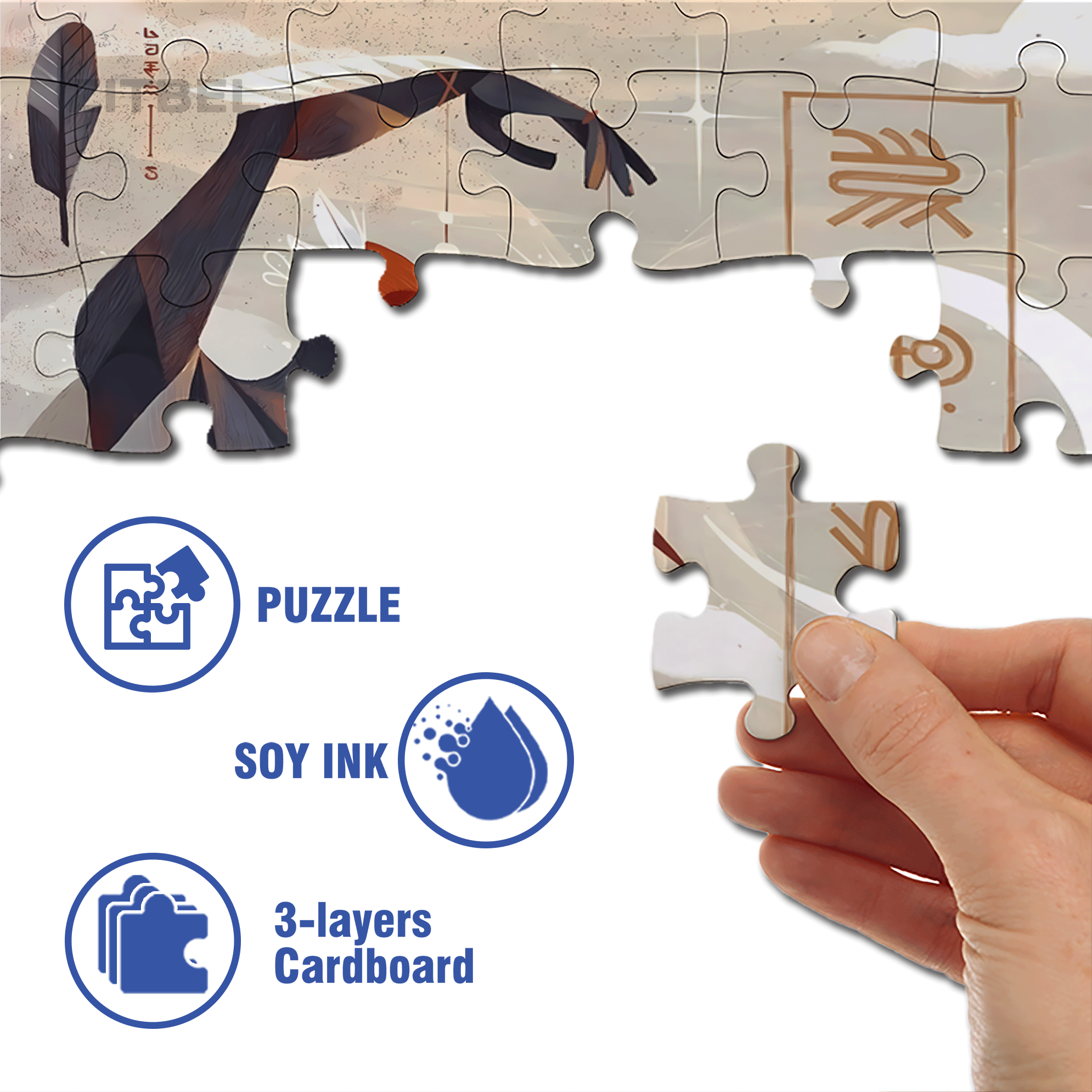Norse Mythology 22 500pcs/1000pcs Jigsaw Puzzle, Scratch-Resistant, Interactive Family Game & Brain-Boosting DIY Decor, Perfect for Halloween, Christmas & New Year Gifts, Family Puzzle Game