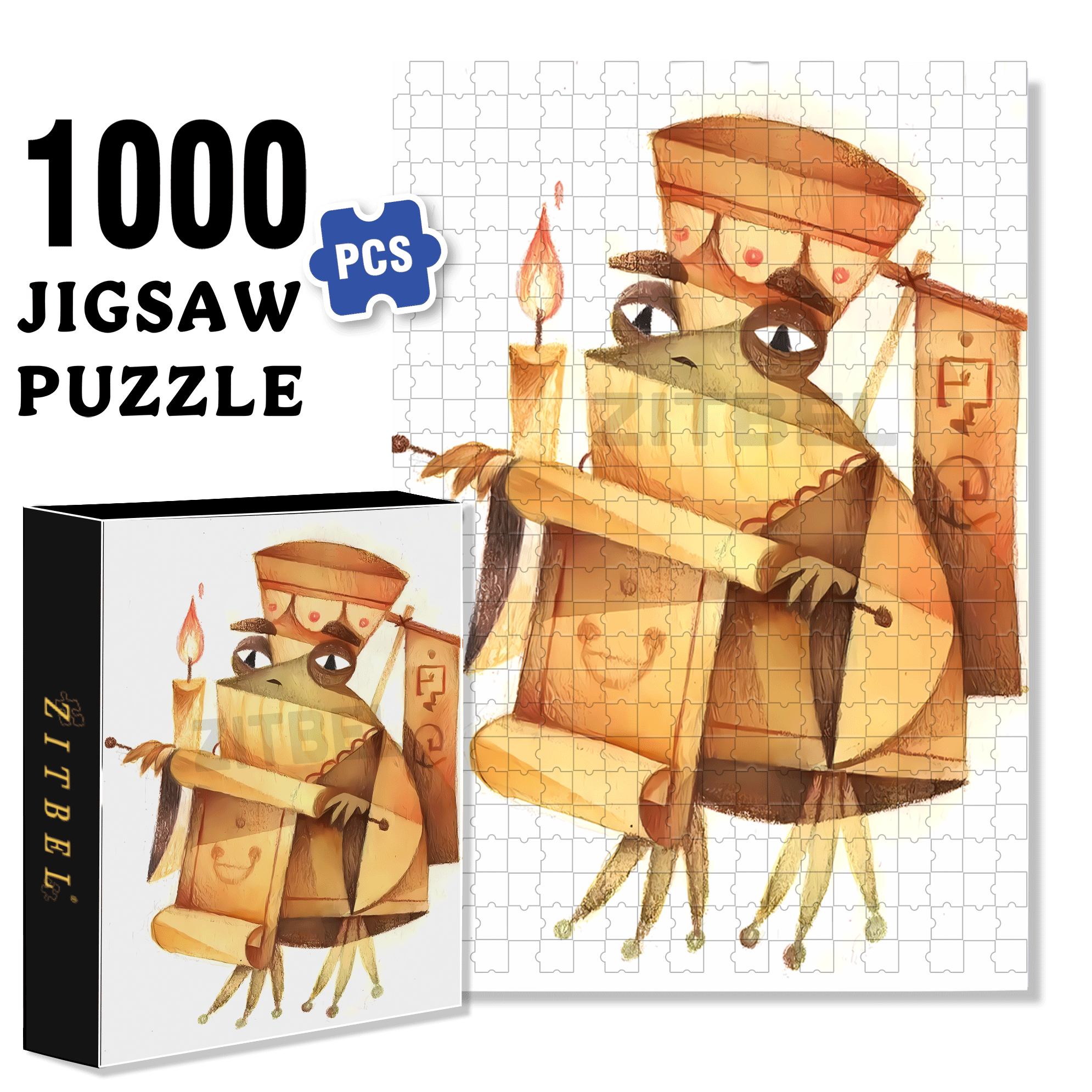 Norse Mythology 24 500pcs/1000pcs Jigsaw Puzzle, Scratch-Resistant, Interactive Family Game & Brain-Boosting DIY Decor, Perfect for Halloween, Christmas & New Year Gifts, Family Puzzle Game