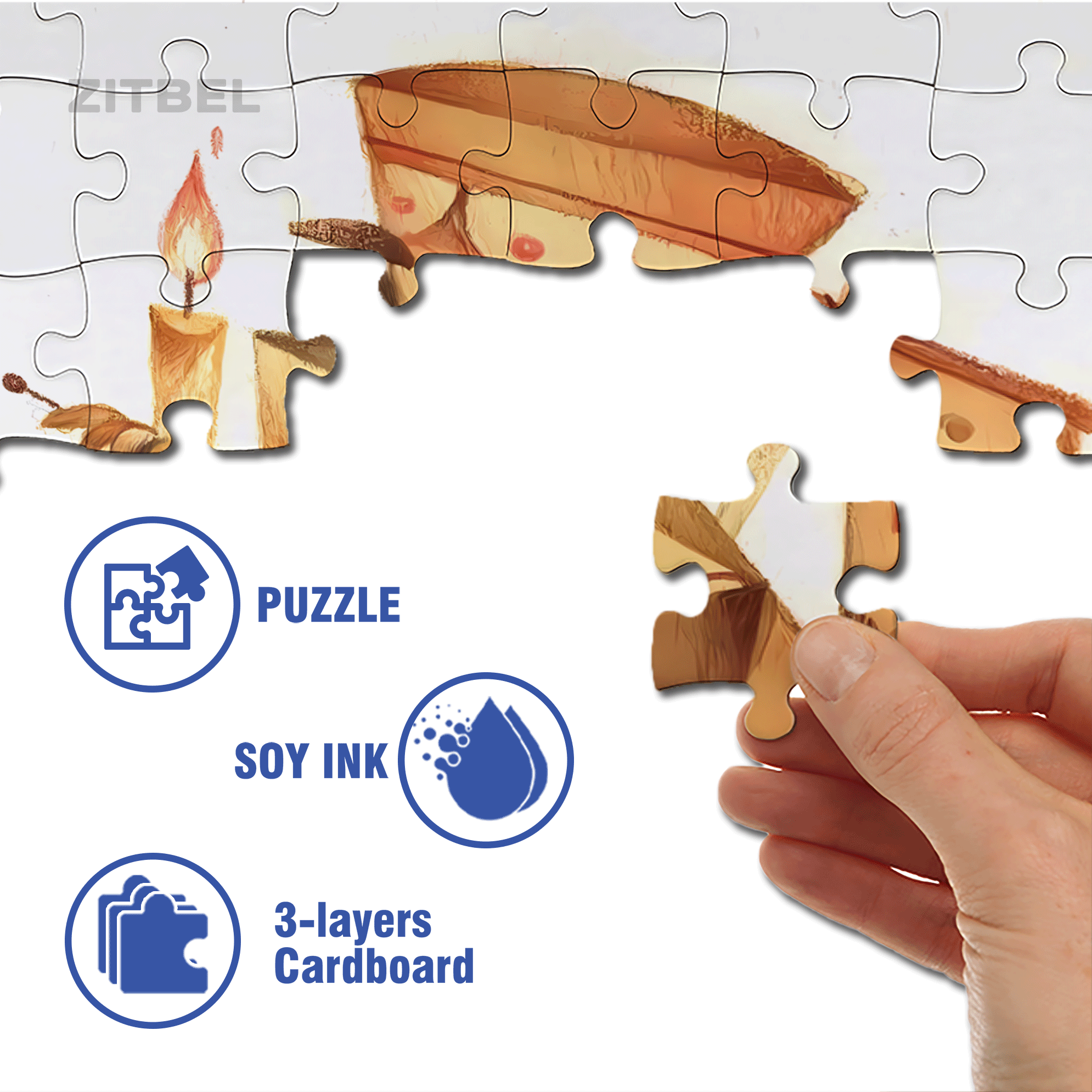 Norse Mythology 24 500pcs/1000pcs Jigsaw Puzzle, Scratch-Resistant, Interactive Family Game & Brain-Boosting DIY Decor, Perfect for Halloween, Christmas & New Year Gifts, Family Puzzle Game