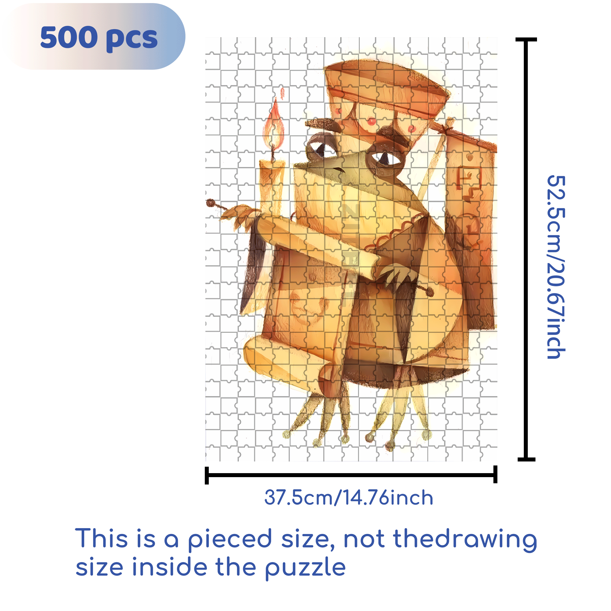 Norse Mythology 24 500pcs/1000pcs Jigsaw Puzzle, Scratch-Resistant, Interactive Family Game & Brain-Boosting DIY Decor, Perfect for Halloween, Christmas & New Year Gifts, Family Puzzle Game