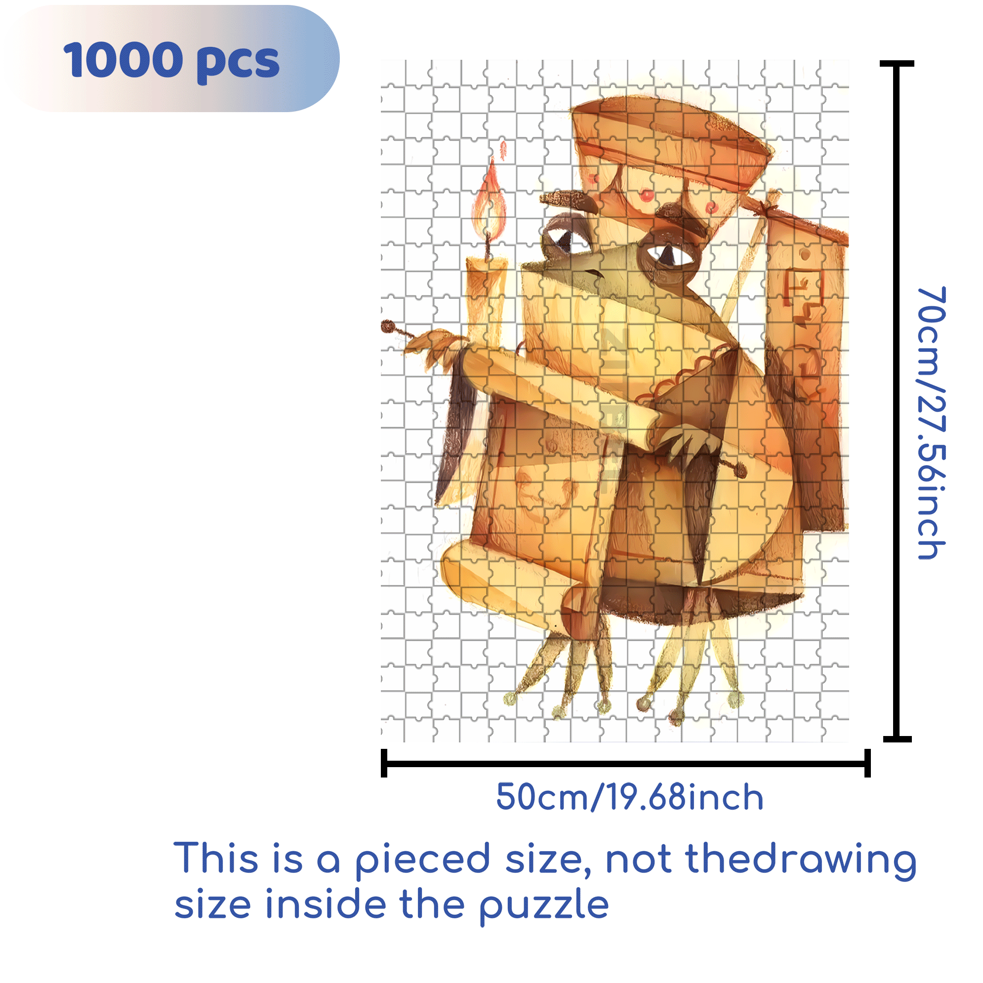 Norse Mythology 24 500pcs/1000pcs Jigsaw Puzzle, Scratch-Resistant, Interactive Family Game & Brain-Boosting DIY Decor, Perfect for Halloween, Christmas & New Year Gifts, Family Puzzle Game