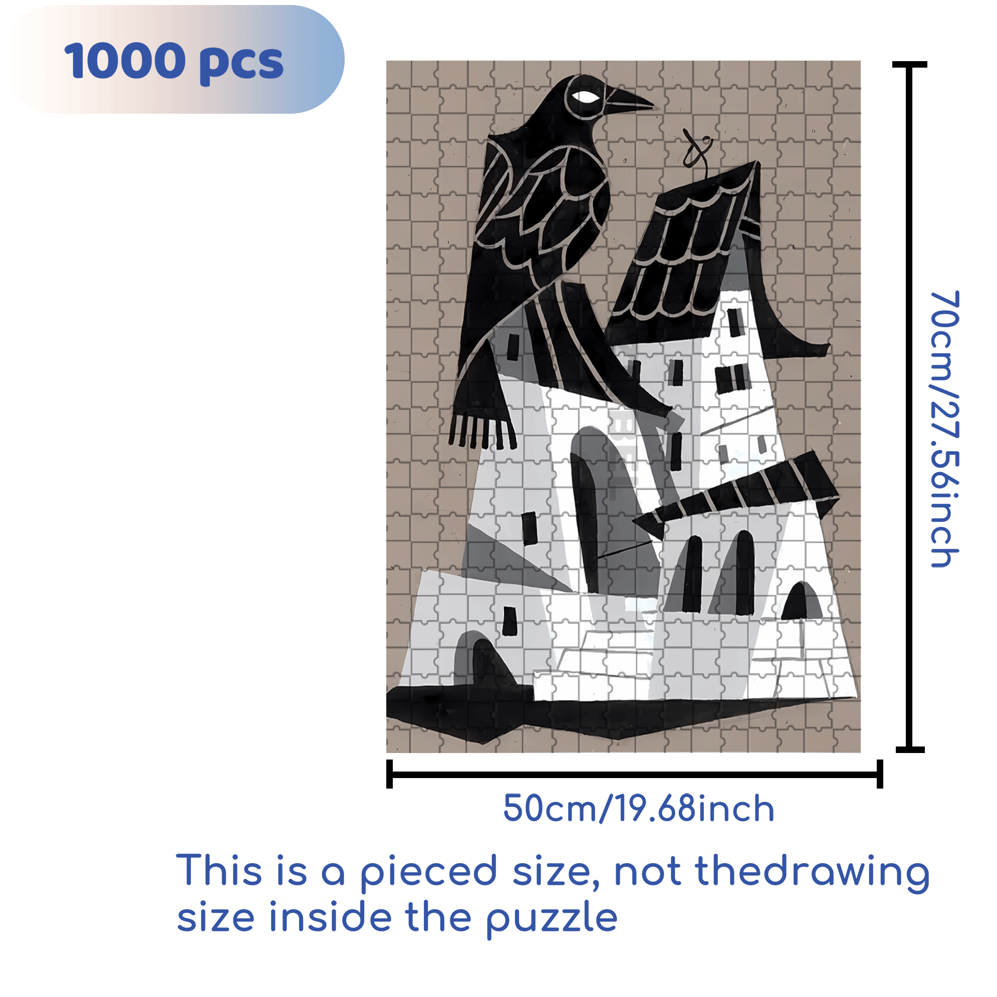 Norse Mythology 25 500pcs/1000pcs Jigsaw Puzzle, Scratch-Resistant, Interactive Family Game & Brain-Boosting DIY Decor, Perfect for Halloween, Christmas & New Year Gifts, Family Puzzle Game