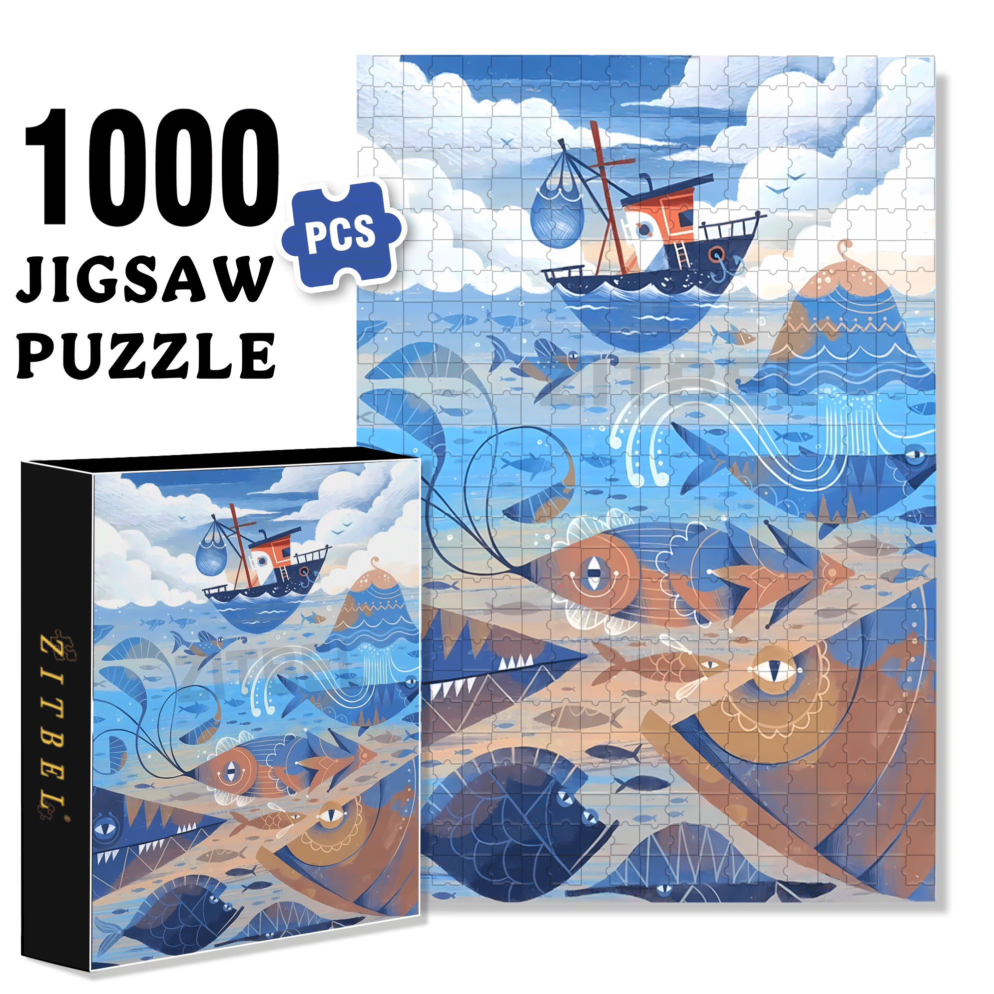 Norse Mythology 26 500pcs/1000pcs Jigsaw Puzzle, Scratch-Resistant, Interactive Family Game & Brain-Boosting DIY Decor, Perfect for Halloween, Christmas & New Year Gifts, Family Puzzle Game