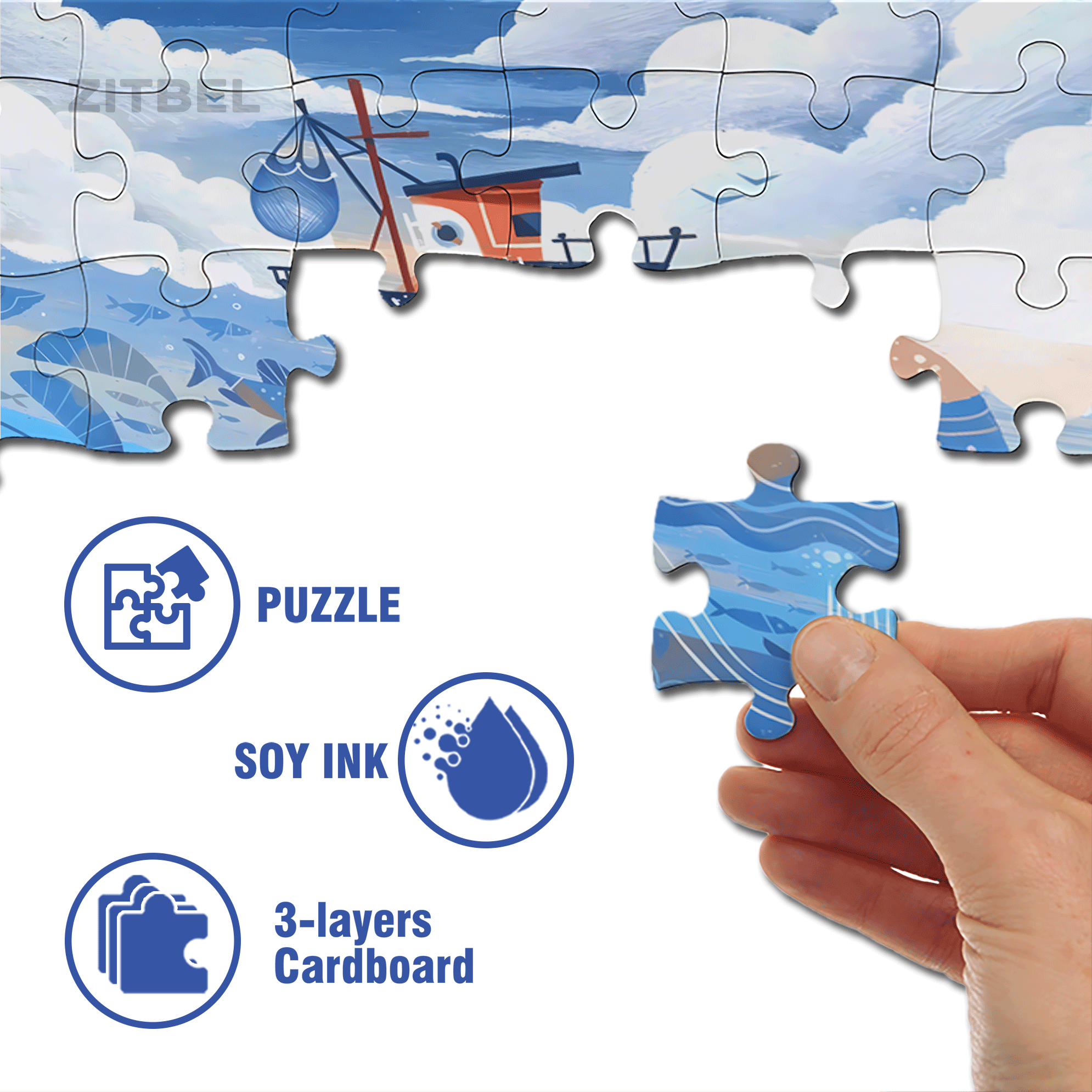 Norse Mythology 26 500pcs/1000pcs Jigsaw Puzzle, Scratch-Resistant, Interactive Family Game & Brain-Boosting DIY Decor, Perfect for Halloween, Christmas & New Year Gifts, Family Puzzle Game