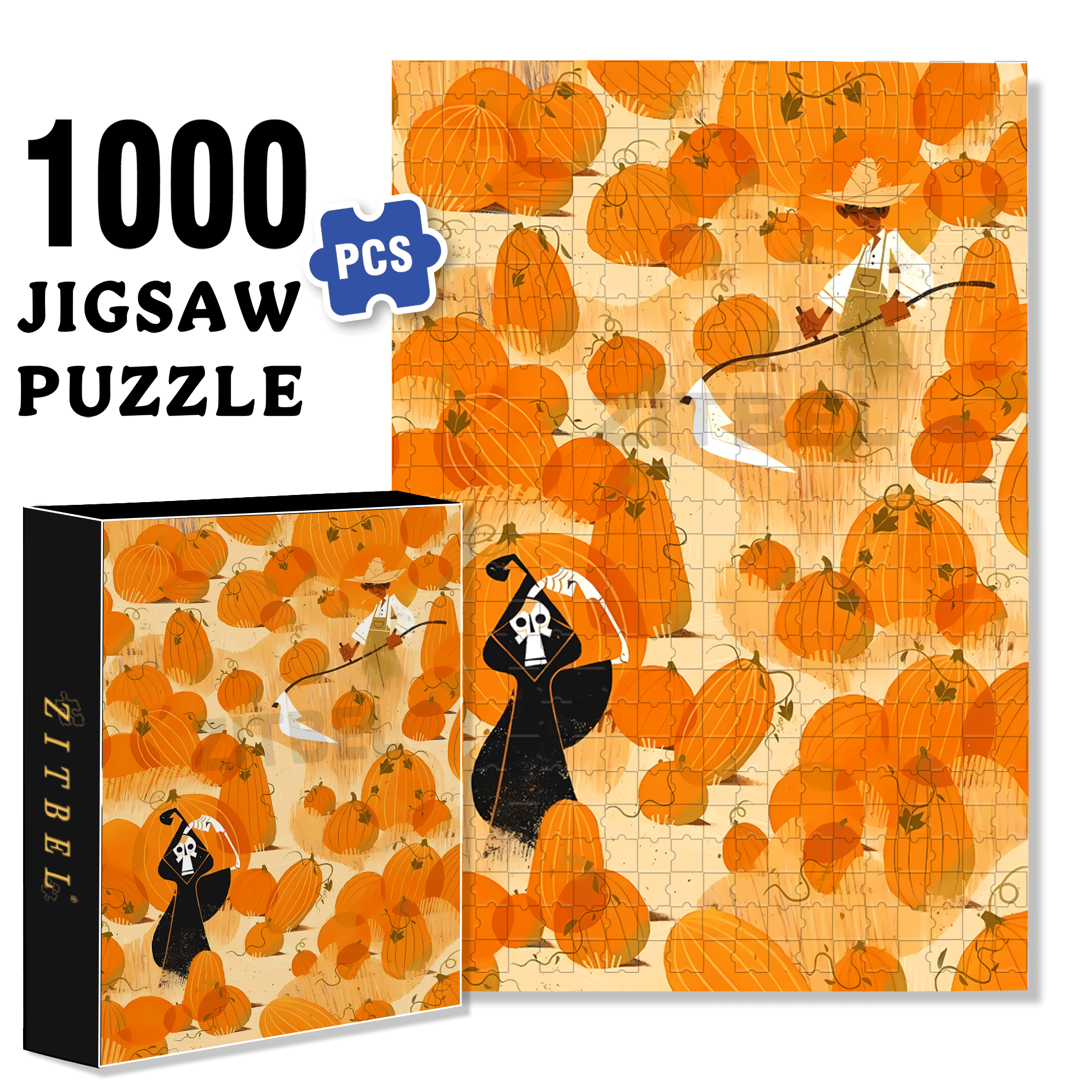 Norse Mythology 28 500pcs/1000pcs Jigsaw Puzzle, Scratch-Resistant, Interactive Family Game & Brain-Boosting DIY Decor, Perfect for Halloween, Christmas & New Year Gifts, Family Puzzle Game