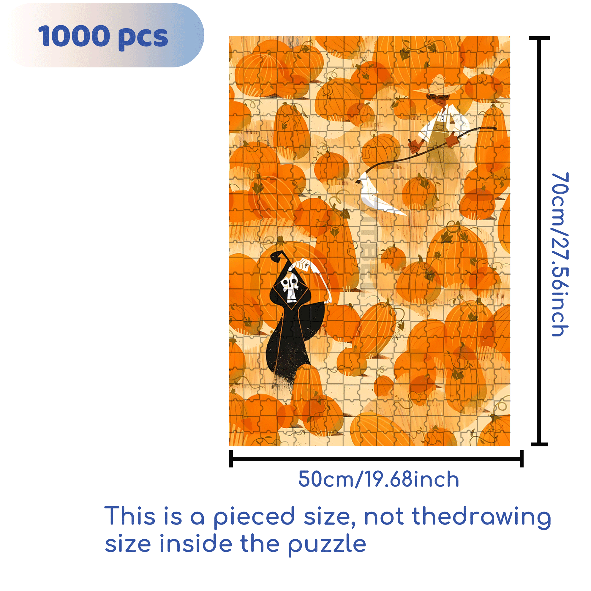 Norse Mythology 28 500pcs/1000pcs Jigsaw Puzzle, Scratch-Resistant, Interactive Family Game & Brain-Boosting DIY Decor, Perfect for Halloween, Christmas & New Year Gifts, Family Puzzle Game