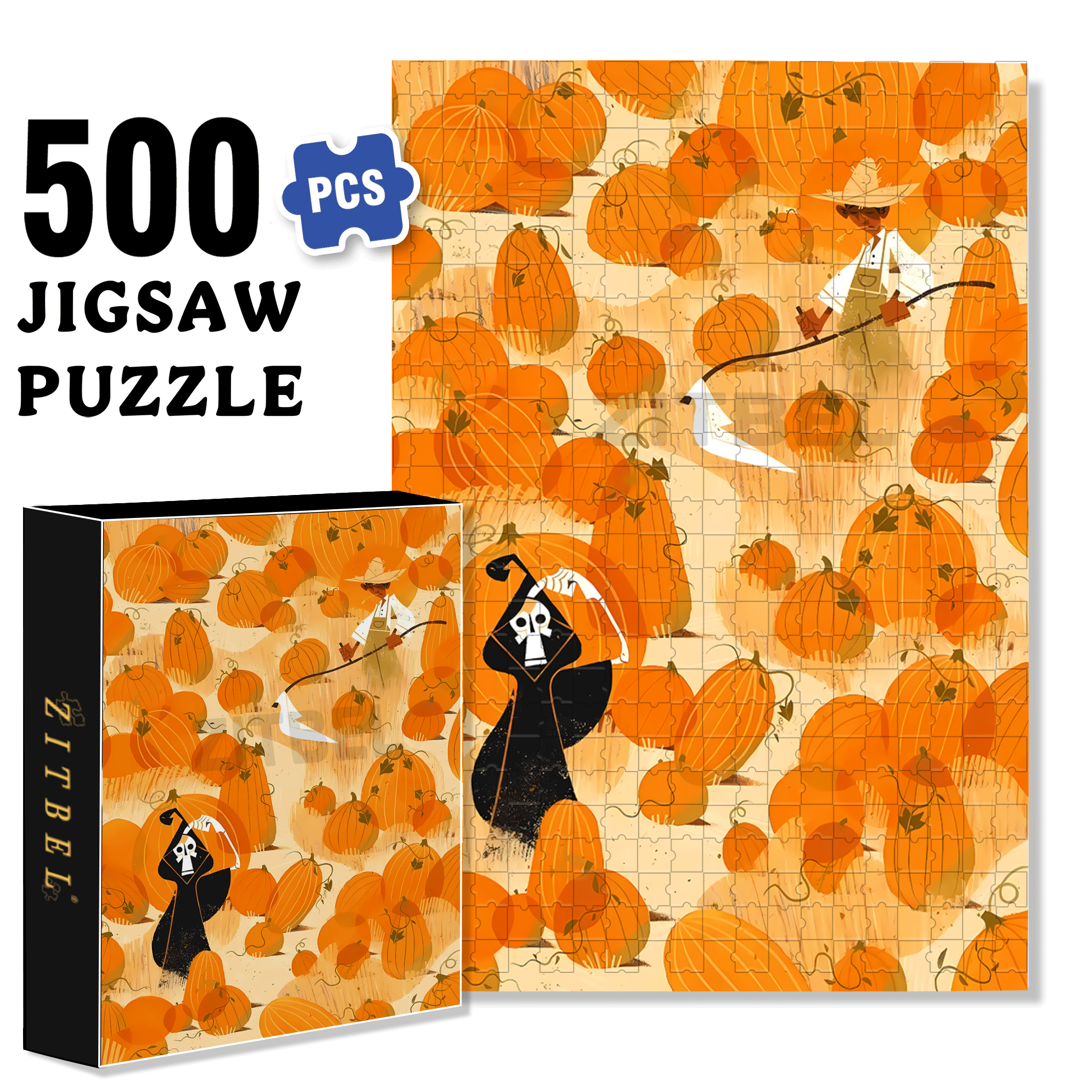 Norse Mythology 28 500pcs/1000pcs Jigsaw Puzzle, Scratch-Resistant, Interactive Family Game & Brain-Boosting DIY Decor, Perfect for Halloween, Christmas & New Year Gifts, Family Puzzle Game
