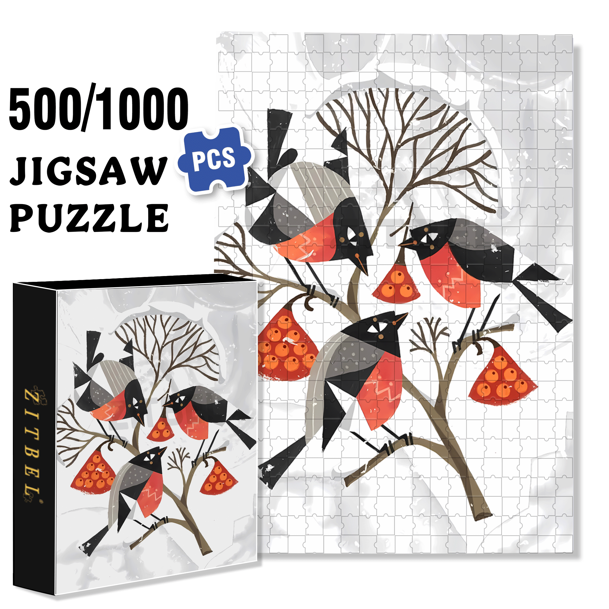Norse Mythology 29 500pcs/1000pcs Jigsaw Puzzle, Scratch-Resistant, Interactive Family Game & Brain-Boosting DIY Decor, Perfect for Halloween, Christmas & New Year Gifts, Family Puzzle Game