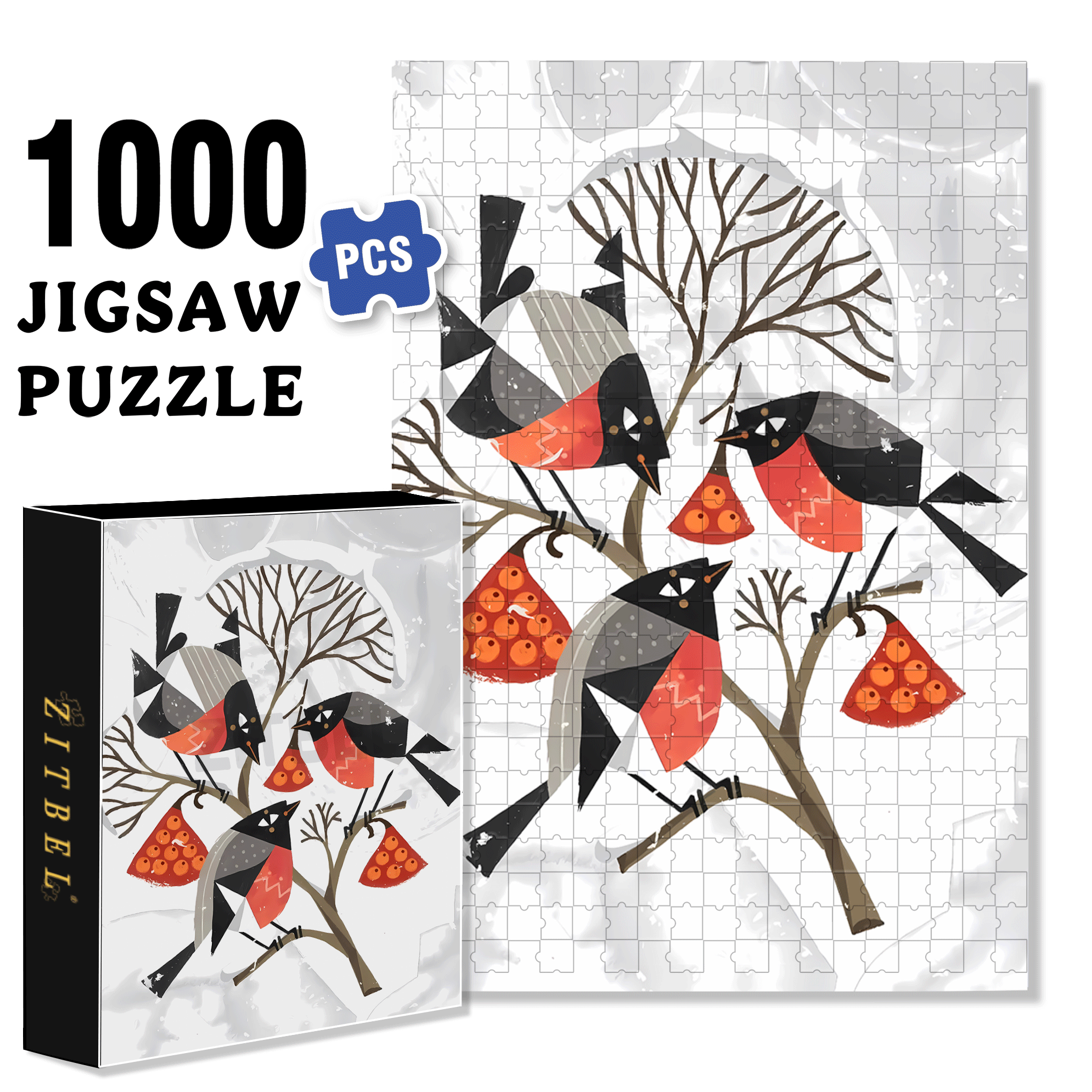 Norse Mythology 29 500pcs/1000pcs Jigsaw Puzzle, Scratch-Resistant, Interactive Family Game & Brain-Boosting DIY Decor, Perfect for Halloween, Christmas & New Year Gifts, Family Puzzle Game