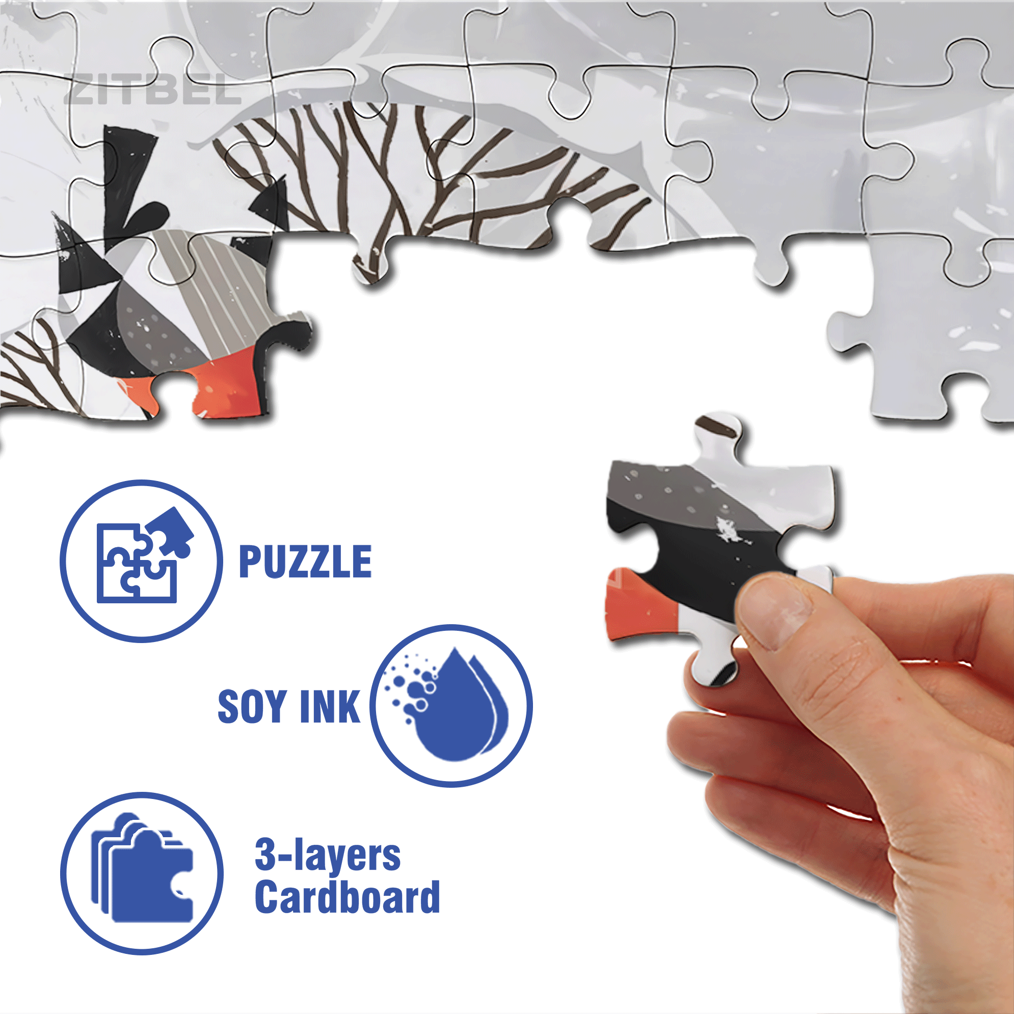 Norse Mythology 29 500pcs/1000pcs Jigsaw Puzzle, Scratch-Resistant, Interactive Family Game & Brain-Boosting DIY Decor, Perfect for Halloween, Christmas & New Year Gifts, Family Puzzle Game