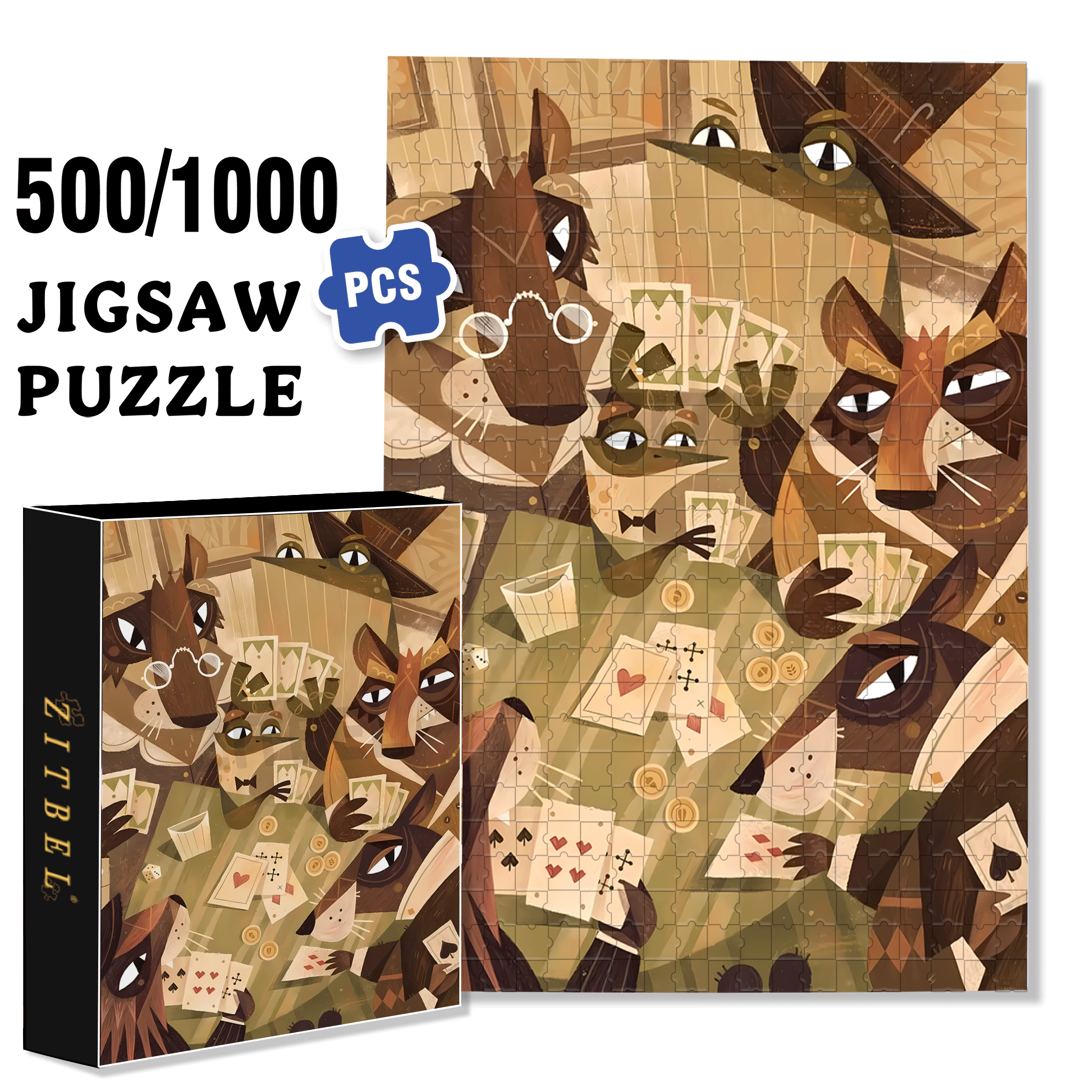 Norse Mythology 31 500pcs/1000pcs Jigsaw Puzzle, Scratch-Resistant, Interactive Family Game & Brain-Boosting DIY Decor, Perfect for Halloween, Christmas & New Year Gifts, Family Puzzle Game