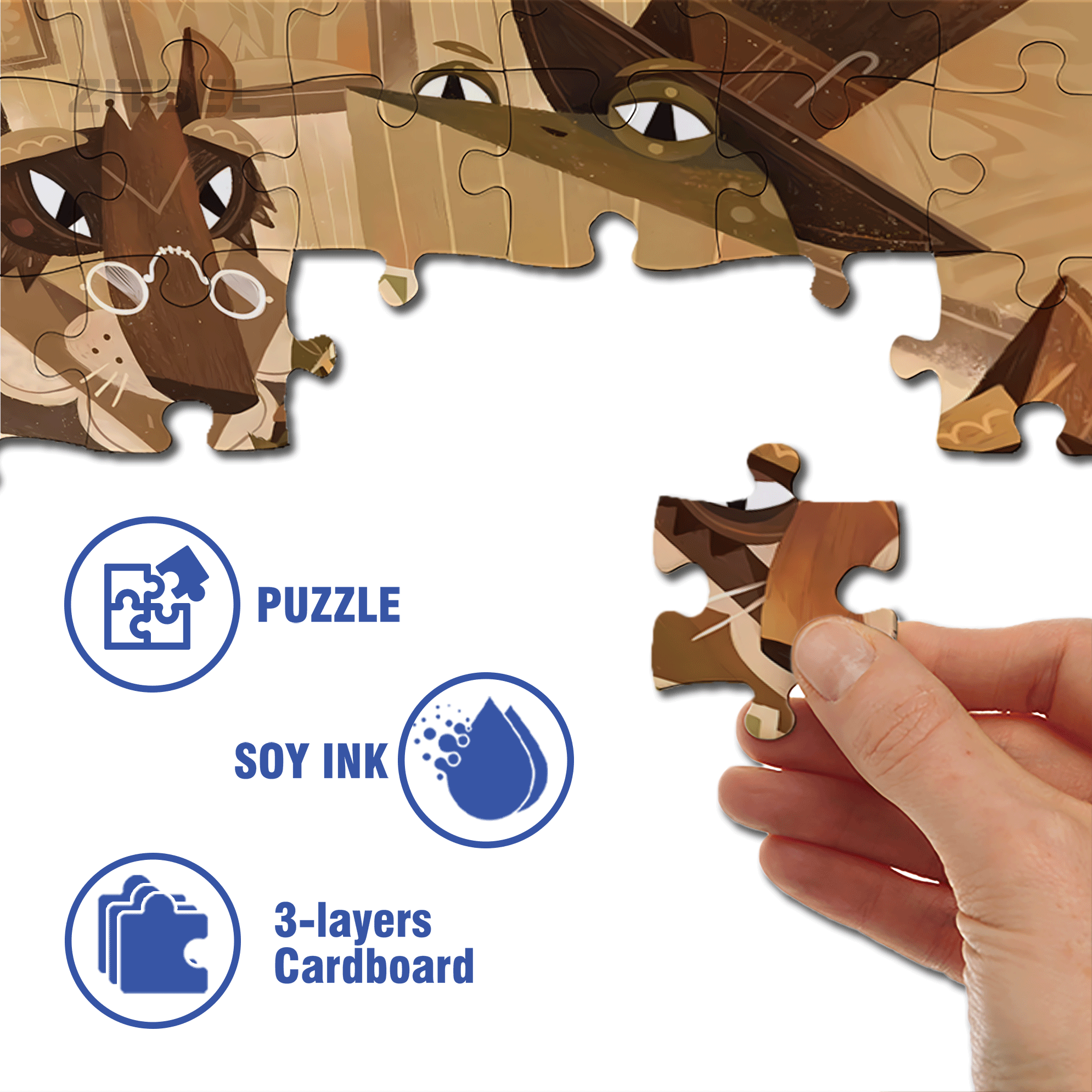 Norse Mythology 31 500pcs/1000pcs Jigsaw Puzzle, Scratch-Resistant, Interactive Family Game & Brain-Boosting DIY Decor, Perfect for Halloween, Christmas & New Year Gifts, Family Puzzle Game
