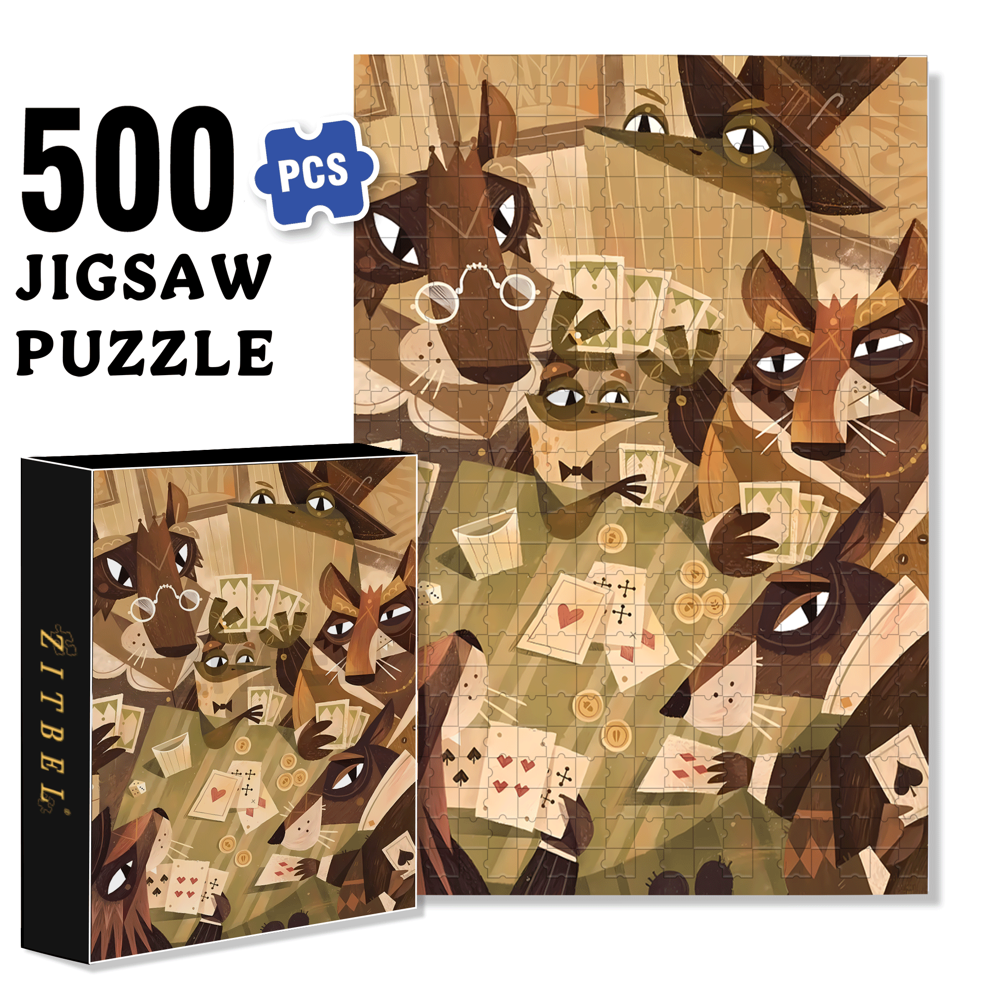 Norse Mythology 31 500pcs/1000pcs Jigsaw Puzzle, Scratch-Resistant, Interactive Family Game & Brain-Boosting DIY Decor, Perfect for Halloween, Christmas & New Year Gifts, Family Puzzle Game