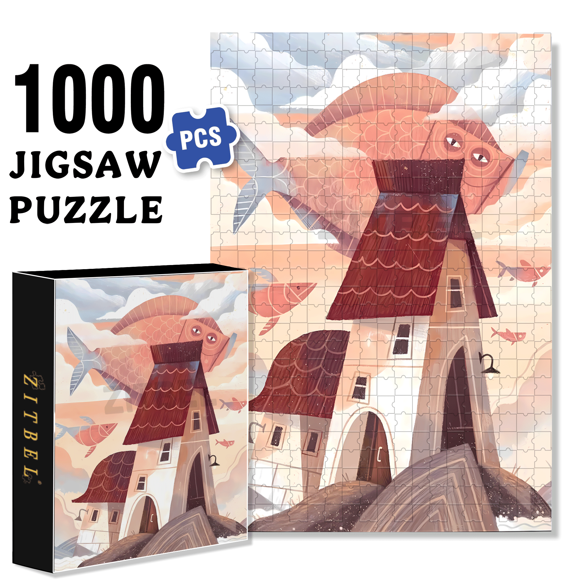 Norse Mythology 32 500pcs/1000pcs Jigsaw Puzzle, Scratch-Resistant, Interactive Family Game & Brain-Boosting DIY Decor, Perfect for Halloween, Christmas & New Year Gifts, Family Puzzle Game