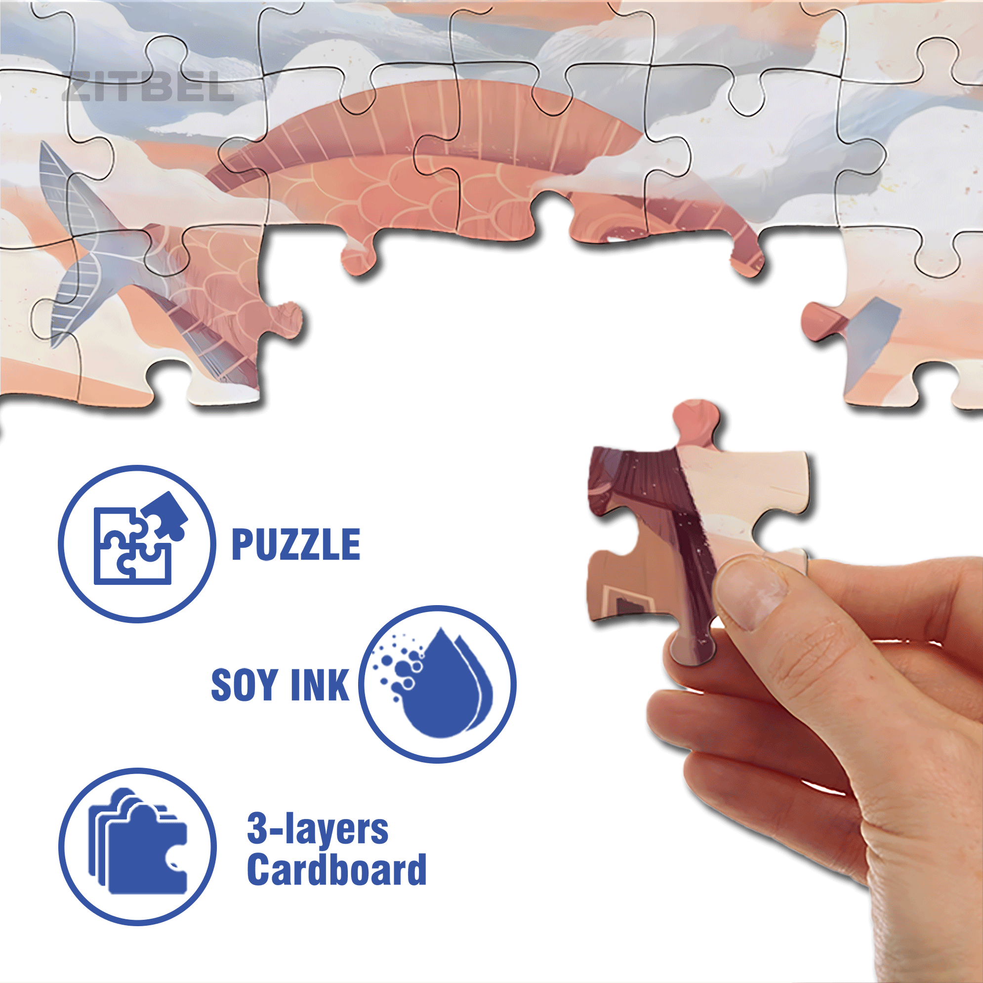 Norse Mythology 32 500pcs/1000pcs Jigsaw Puzzle, Scratch-Resistant, Interactive Family Game & Brain-Boosting DIY Decor, Perfect for Halloween, Christmas & New Year Gifts, Family Puzzle Game