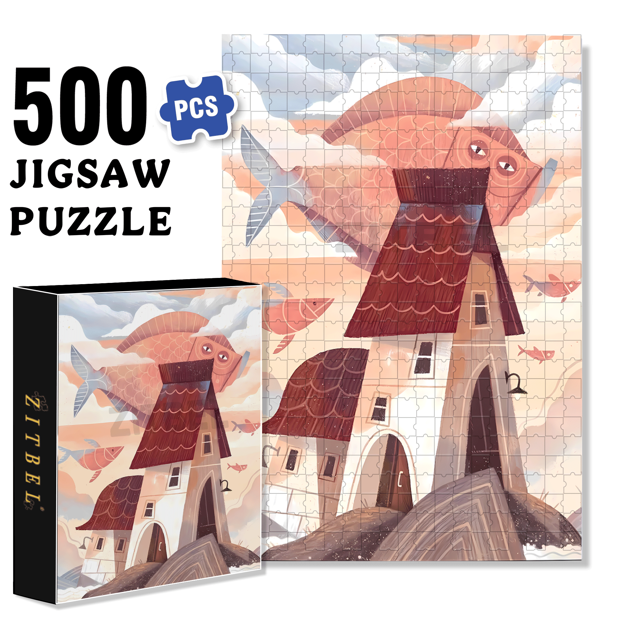 Norse Mythology 32 500pcs/1000pcs Jigsaw Puzzle, Scratch-Resistant, Interactive Family Game & Brain-Boosting DIY Decor, Perfect for Halloween, Christmas & New Year Gifts, Family Puzzle Game