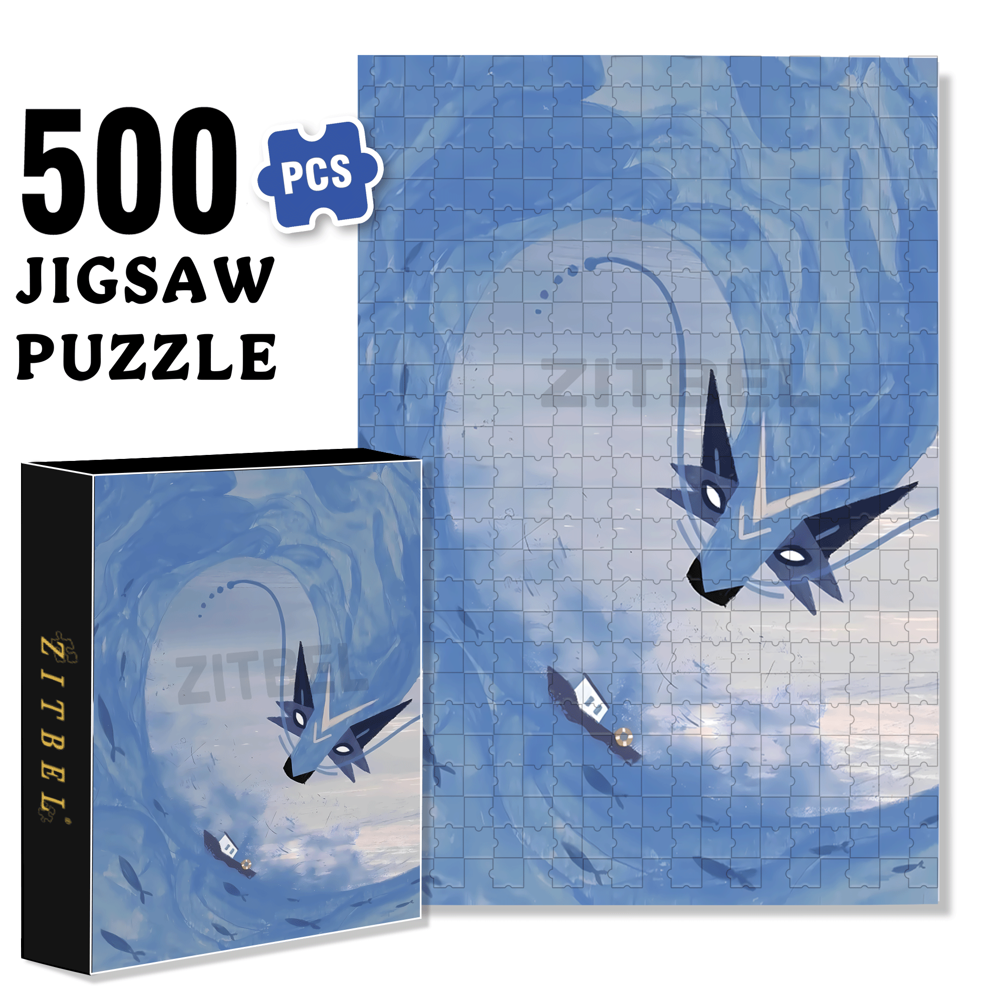 Norse Mythology 34 500pcs/1000pcs Jigsaw Puzzle, Scratch-Resistant, Interactive Family Game & Brain-Boosting DIY Decor, Perfect for Halloween, Christmas & New Year Gifts, Family Puzzle Game