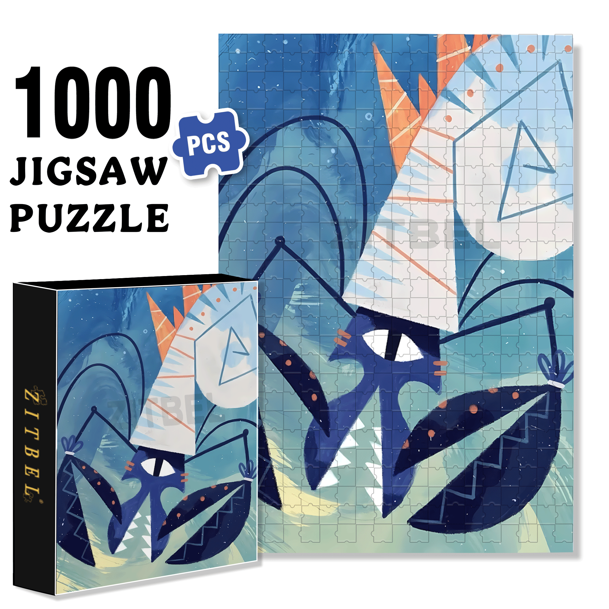 Norse Mythology 35 500pcs/1000pcs Jigsaw Puzzle, Scratch-Resistant, Interactive Family Game & Brain-Boosting DIY Decor, Perfect for Halloween, Christmas & New Year Gifts, Family Puzzle Game