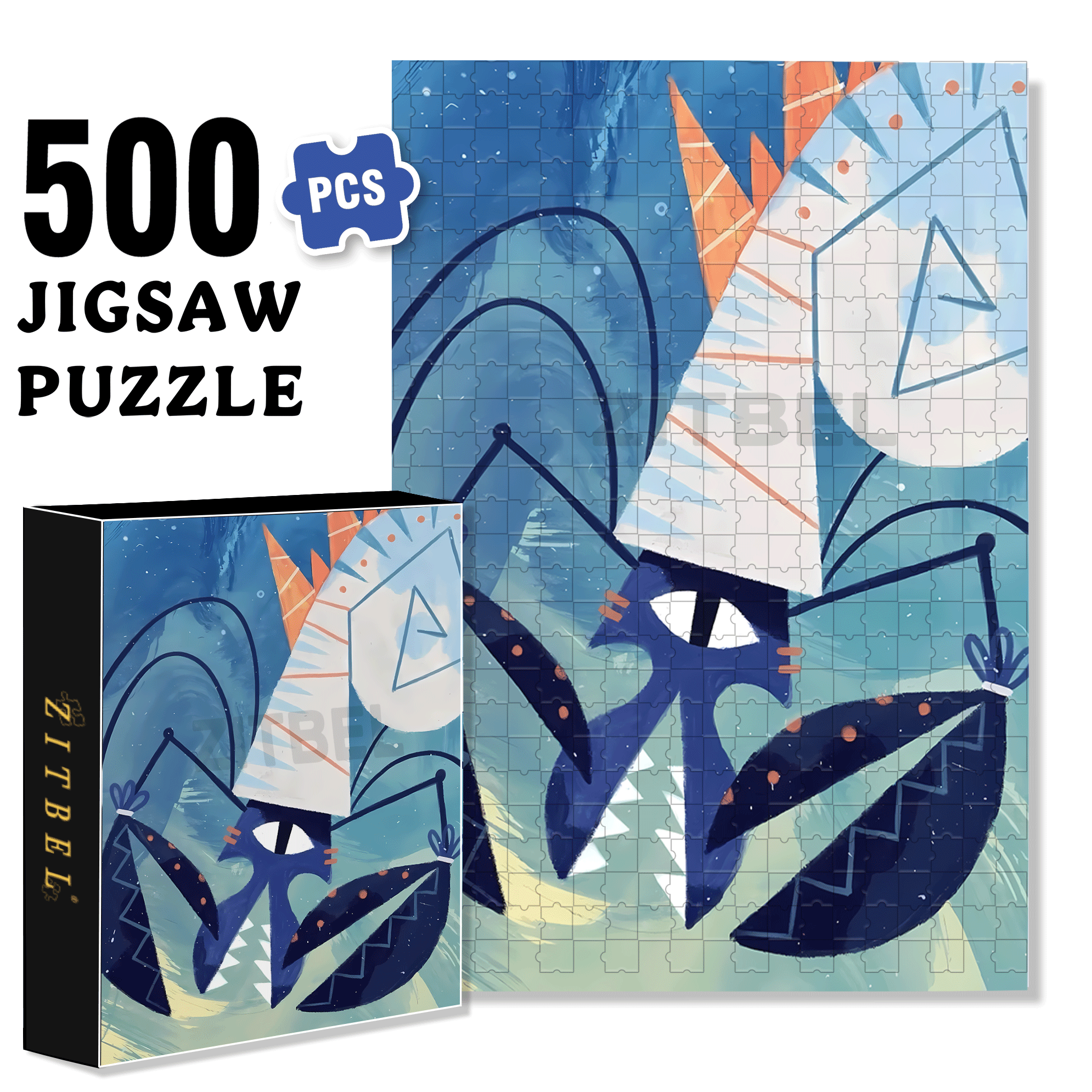 Norse Mythology 35 500pcs/1000pcs Jigsaw Puzzle, Scratch-Resistant, Interactive Family Game & Brain-Boosting DIY Decor, Perfect for Halloween, Christmas & New Year Gifts, Family Puzzle Game