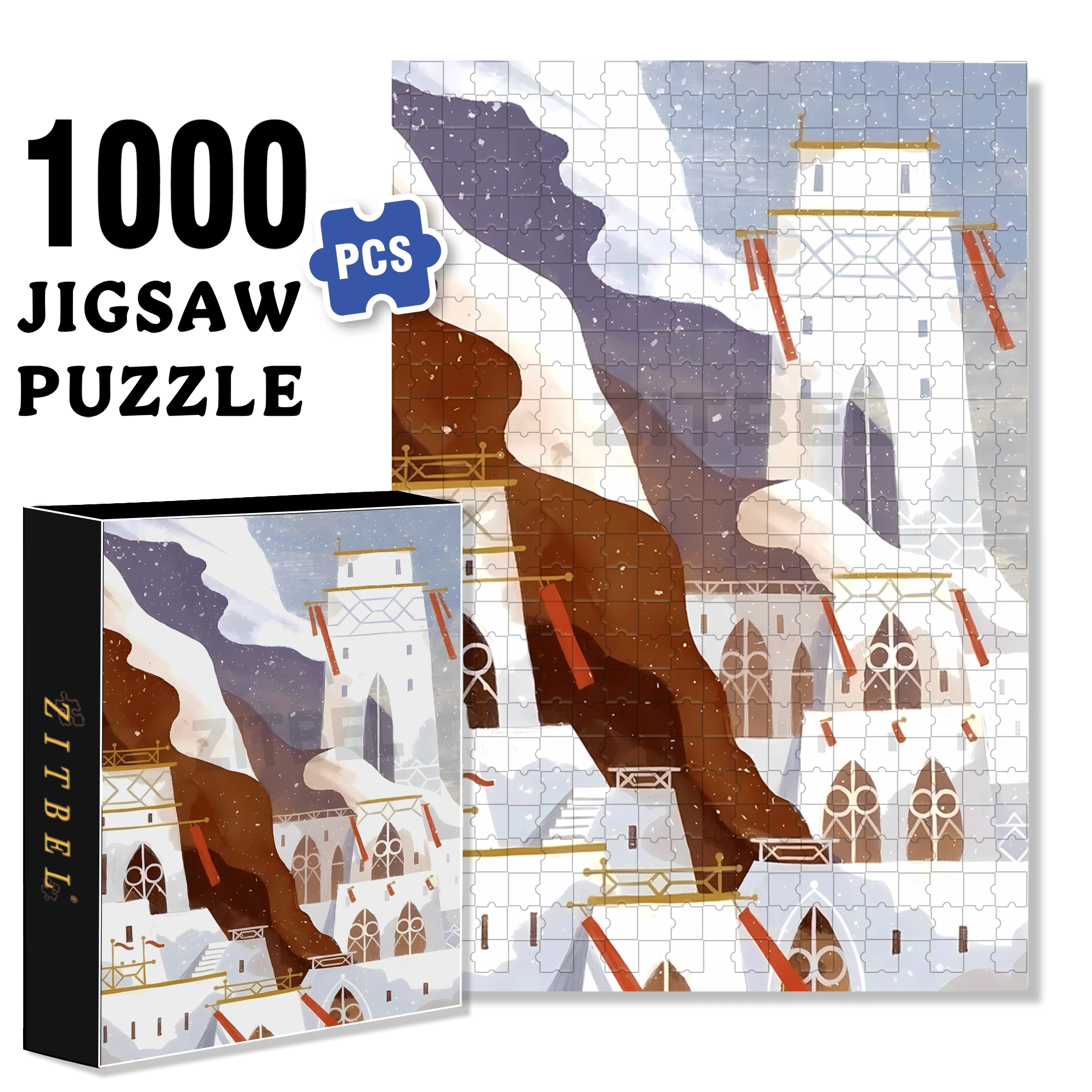 Norse Mythology 39 500pcs/1000pcs Jigsaw Puzzle, Scratch-Resistant, Interactive Family Game & Brain-Boosting DIY Decor, Perfect for Halloween, Christmas & New Year Gifts, Family Puzzle Game