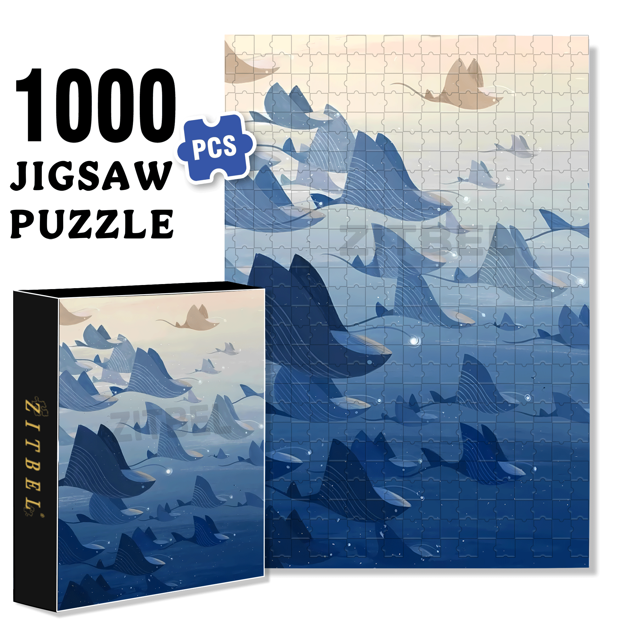 Norse Mythology 40 500pcs/1000pcs Jigsaw Puzzle, Scratch-Resistant, Interactive Family Game & Brain-Boosting DIY Decor, Perfect for Halloween, Christmas & New Year Gifts, Family Puzzle Game