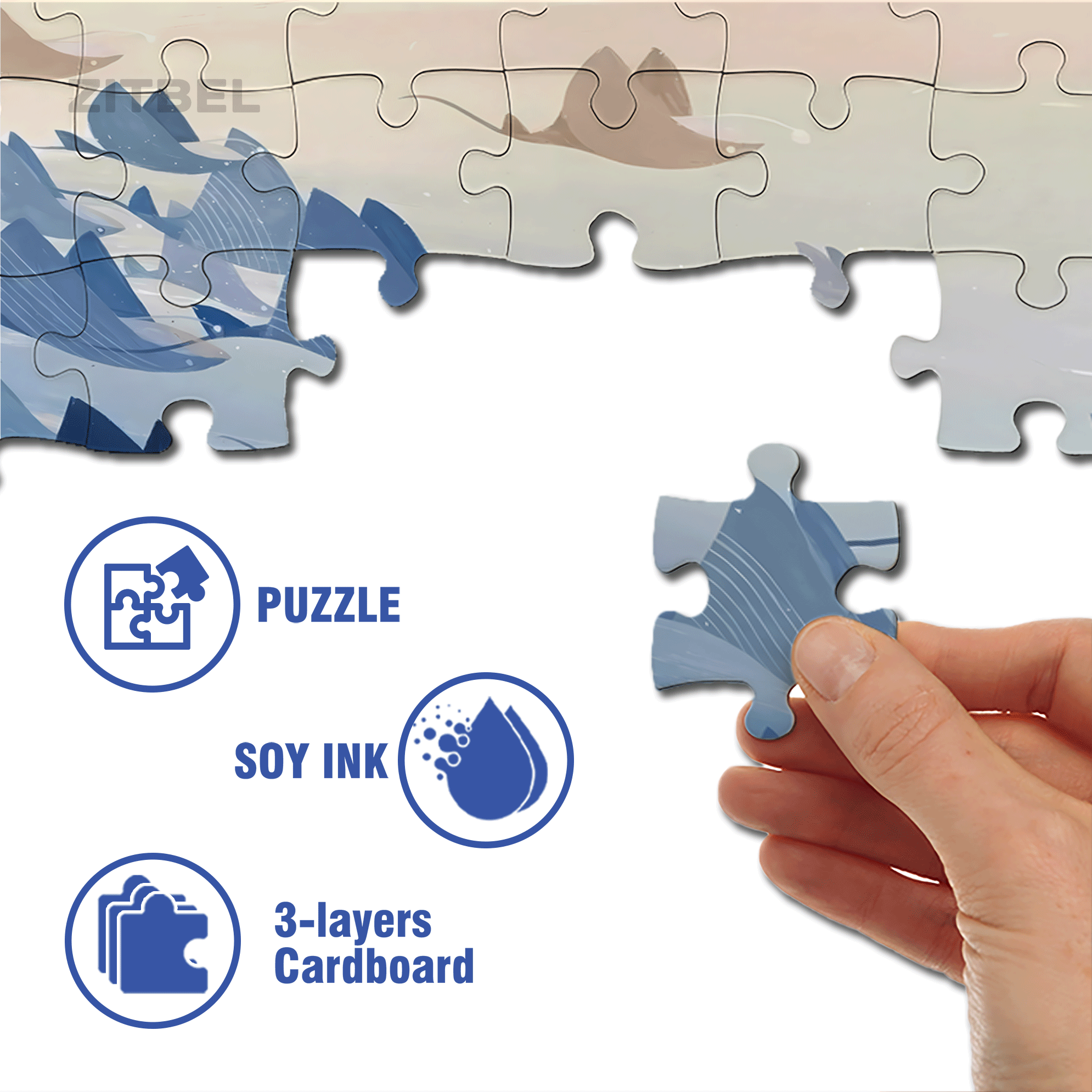 Norse Mythology 40 500pcs/1000pcs Jigsaw Puzzle, Scratch-Resistant, Interactive Family Game & Brain-Boosting DIY Decor, Perfect for Halloween, Christmas & New Year Gifts, Family Puzzle Game