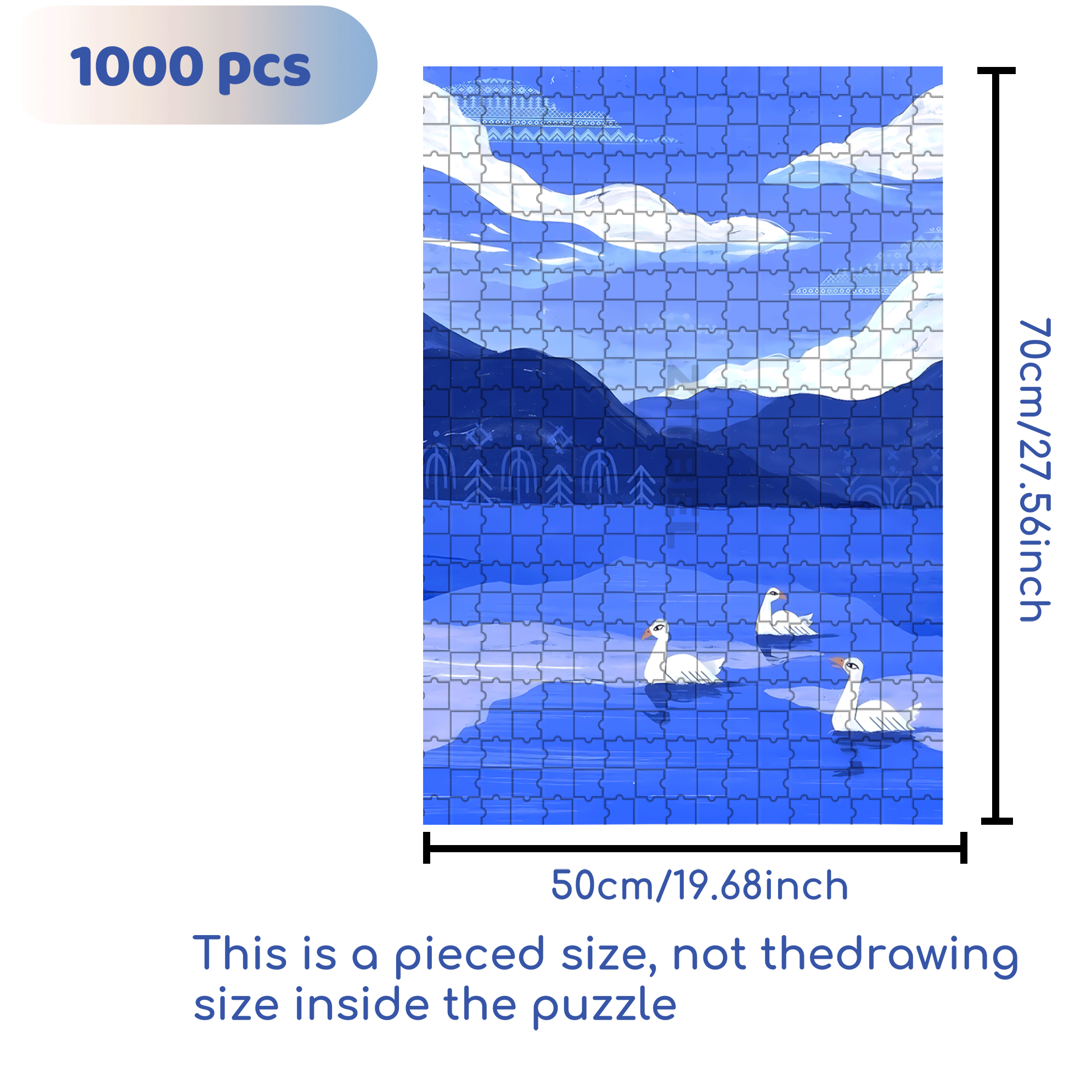 Norse Mythology 42 500pcs/1000pcs Jigsaw Puzzle, Scratch-Resistant, Interactive Family Game & Brain-Boosting DIY Decor, Perfect for Halloween, Christmas & New Year Gifts, Family Puzzle Game