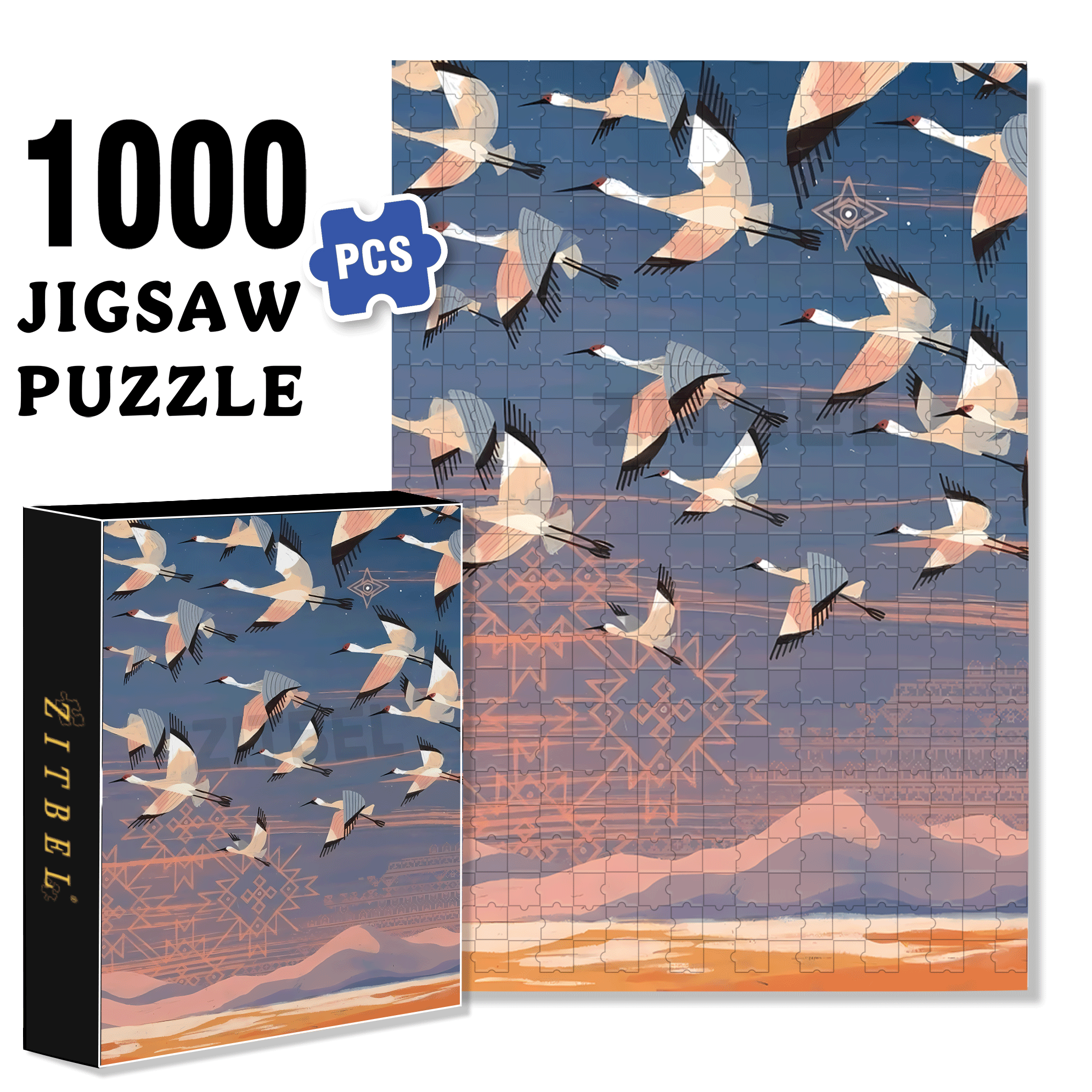 Norse Mythology 43 500pcs/1000pcs Jigsaw Puzzle, Scratch-Resistant, Interactive Family Game & Brain-Boosting DIY Decor, Perfect for Halloween, Christmas & New Year Gifts, Family Puzzle Game