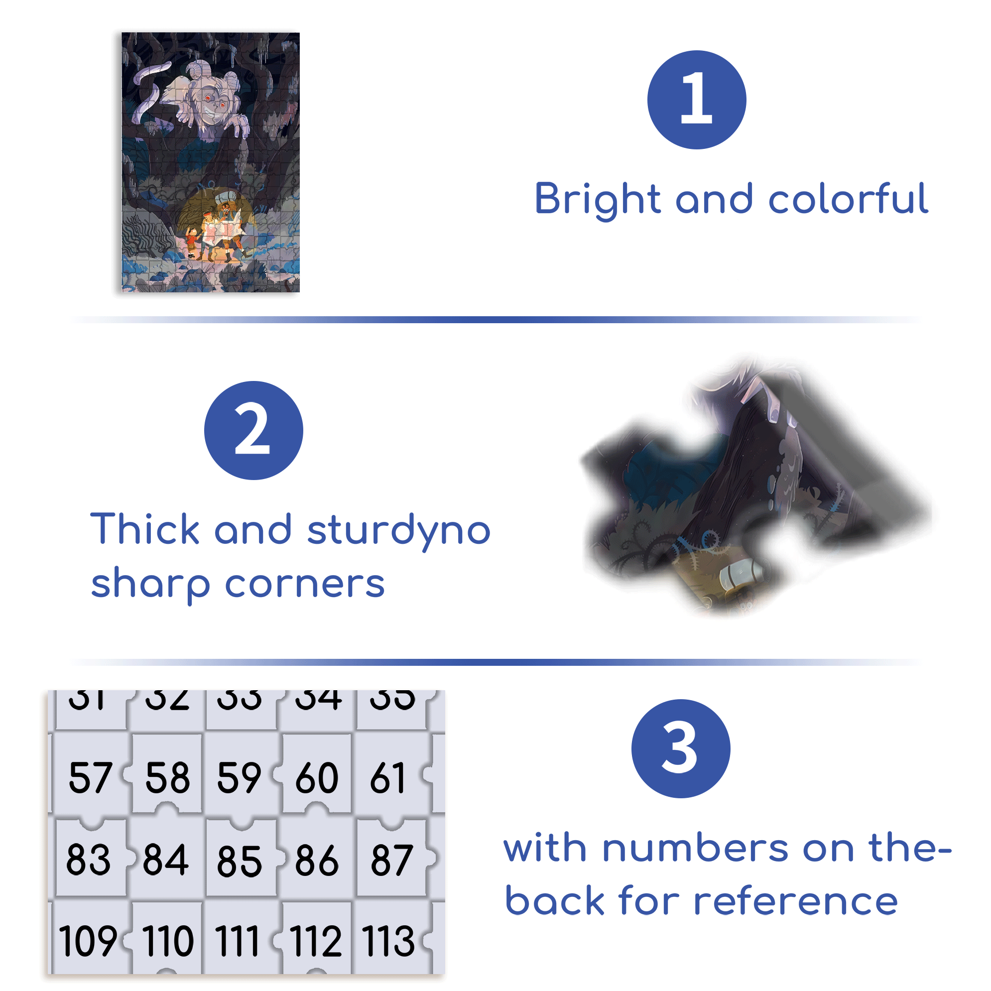 Norse Mythology 44 500pcs/1000pcs Jigsaw Puzzle, Scratch-Resistant, Interactive Family Game & Brain-Boosting DIY Decor, Perfect for Halloween, Christmas & New Year Gifts, Family Puzzle Game