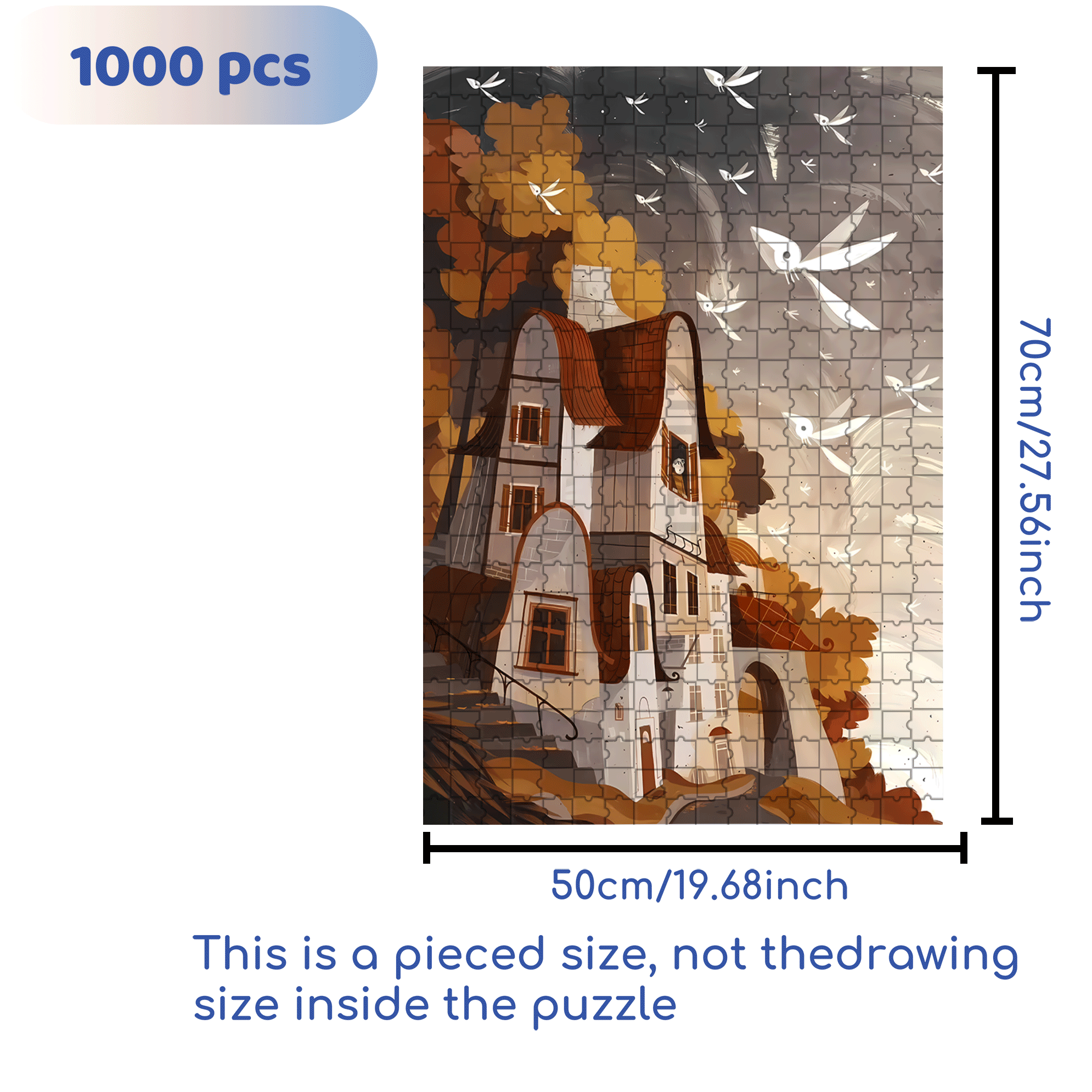 Norse Mythology 7 500pcs/1000pcs Jigsaw Puzzle, Scratch-Resistant, Interactive Family Game & Brain-Boosting DIY Decor, Perfect for Halloween, Christmas & New Year Gifts, Family Puzzle Game