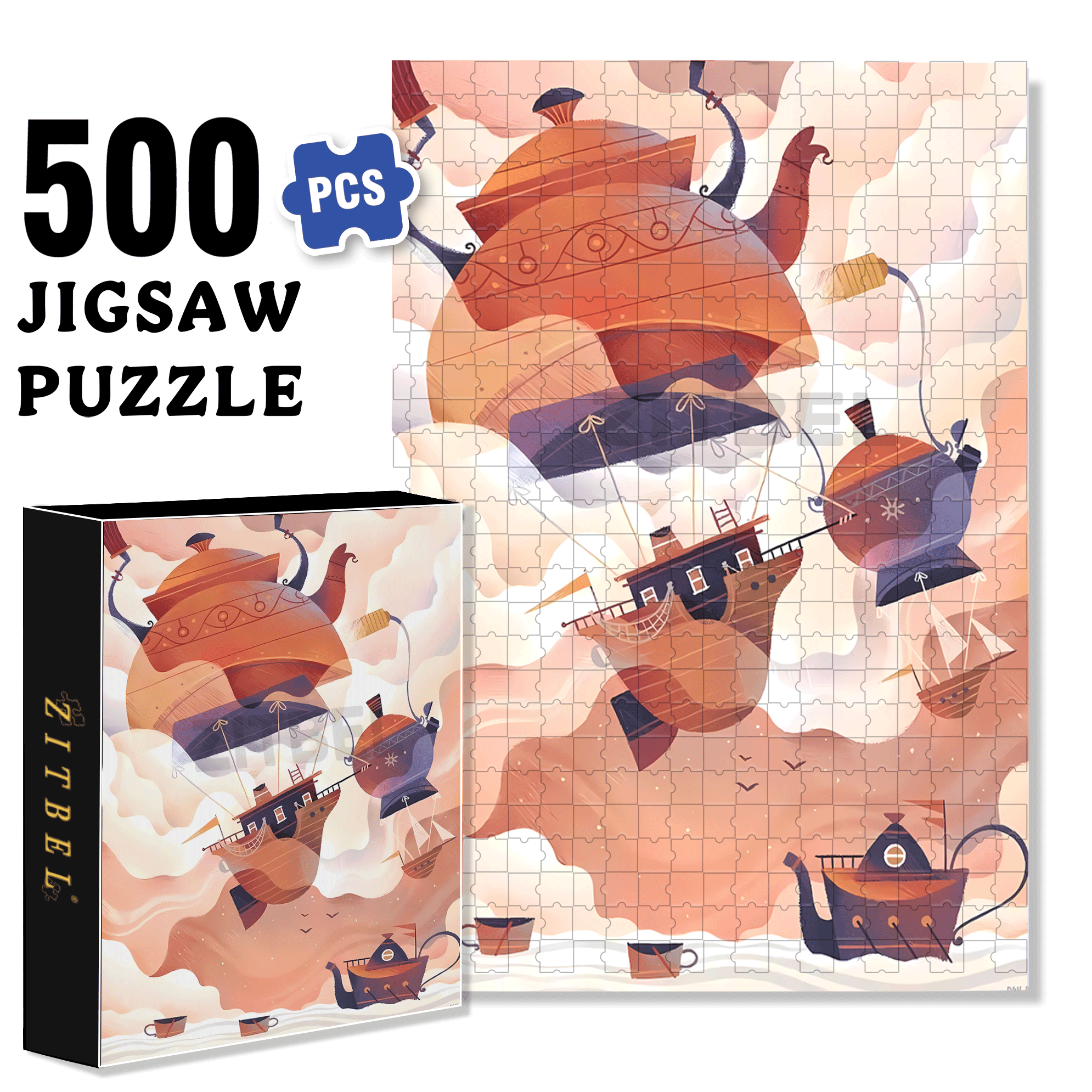 Norse Mythology 8 500pcs/1000pcs Jigsaw Puzzle, Scratch-Resistant, Interactive Family Game & Brain-Boosting DIY Decor, Perfect for Halloween, Christmas & New Year Gifts, Family Puzzle Game
