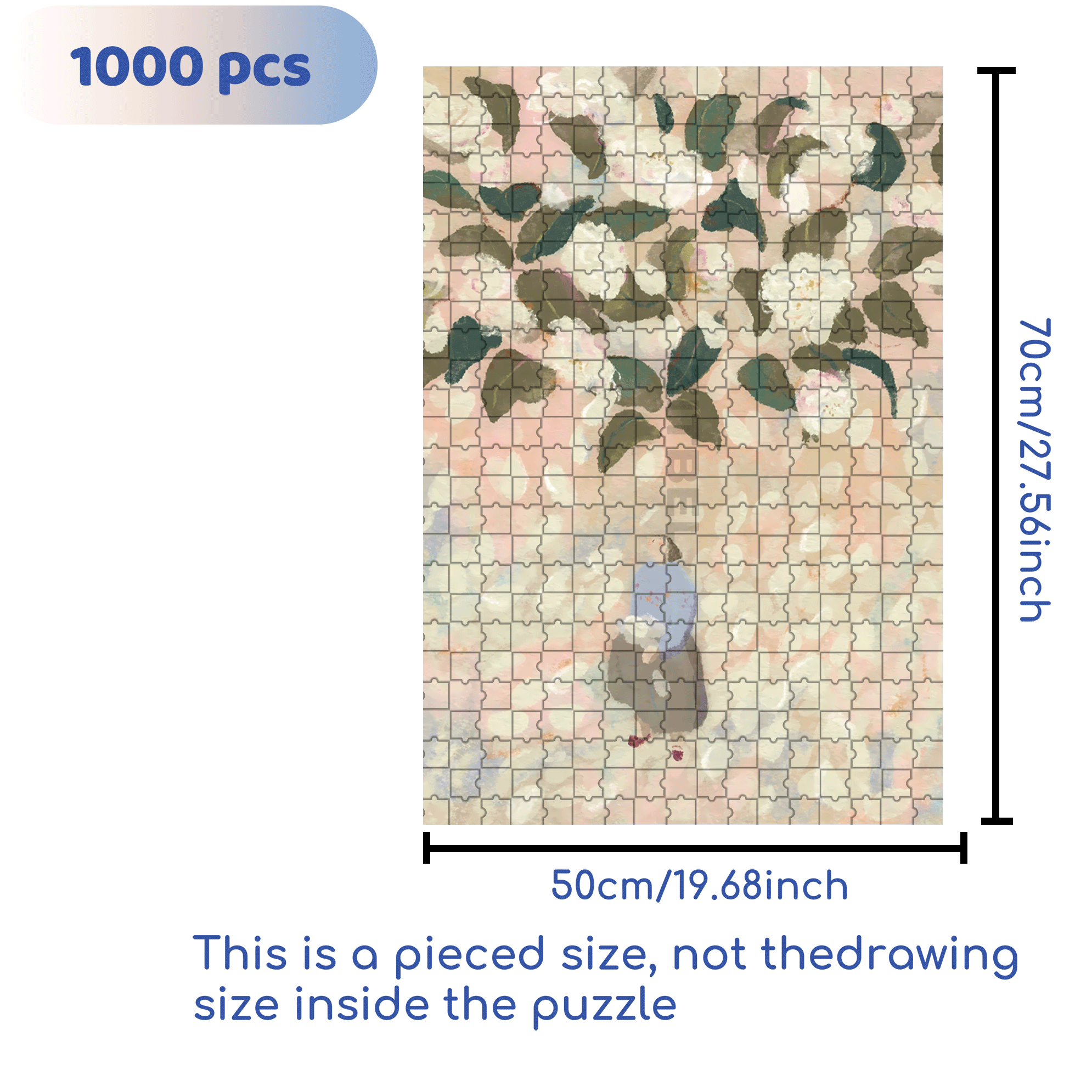 On The Journey Of Life 13 500pcs/1000pcs Jigsaw Puzzle, Scratch-Resistant, Interactive Family Game & Brain-Boosting DIY Decor, Perfect for Halloween, Christmas & New Year Gifts, Family Puzzle Game