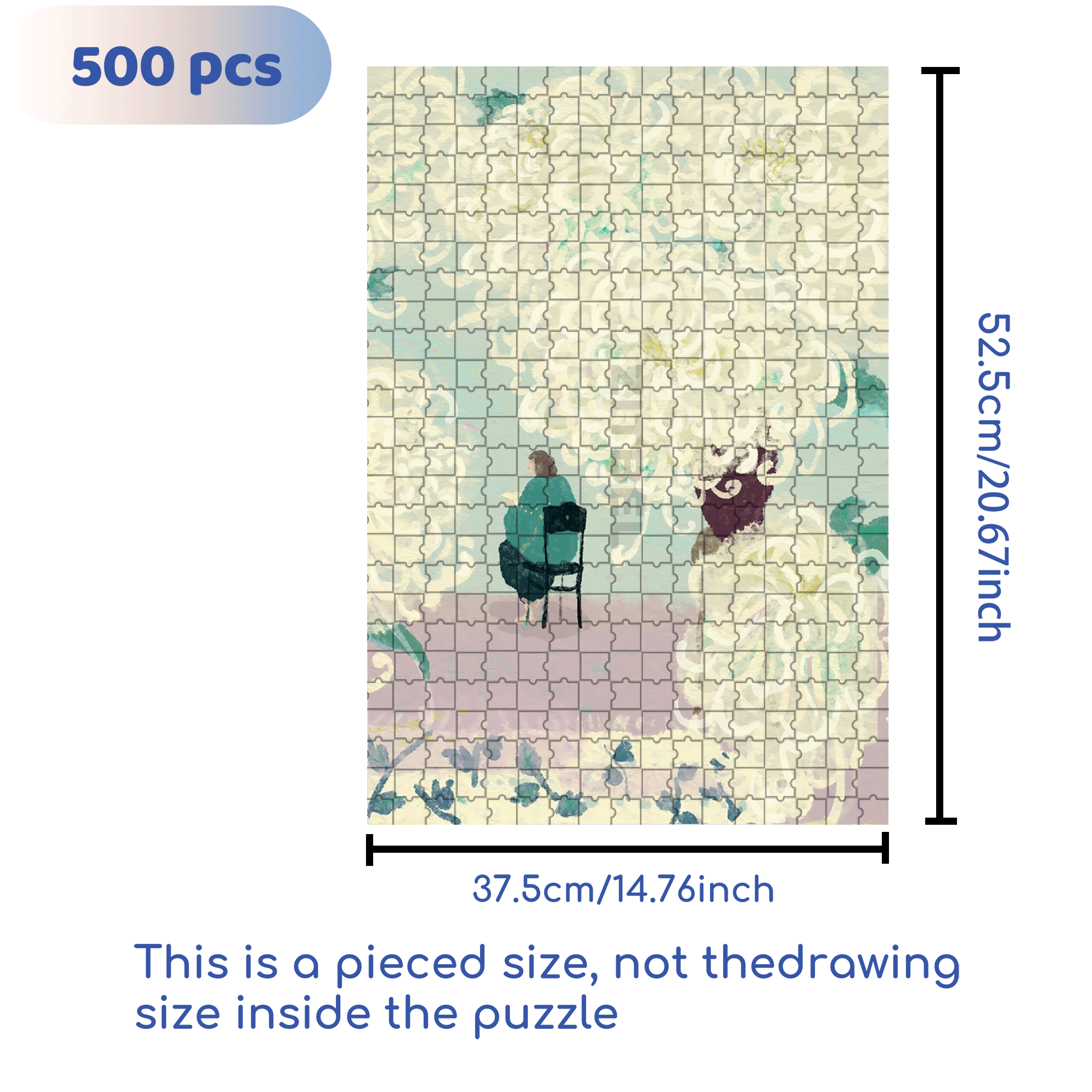 On The Journey Of Life 15 500pcs/1000pcs Jigsaw Puzzle, Scratch-Resistant, Interactive Family Game & Brain-Boosting DIY Decor, Perfect for Halloween, Christmas & New Year Gifts, Family Puzzle Game