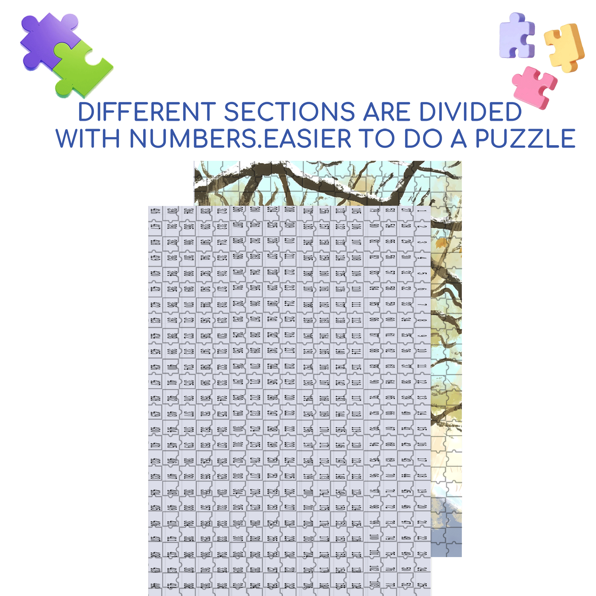 On The Journey Of Life 16 500pcs/1000pcs Jigsaw Puzzle, Scratch-Resistant, Interactive Family Game & Brain-Boosting DIY Decor, Perfect for Halloween, Christmas & New Year Gifts, Family Puzzle Game