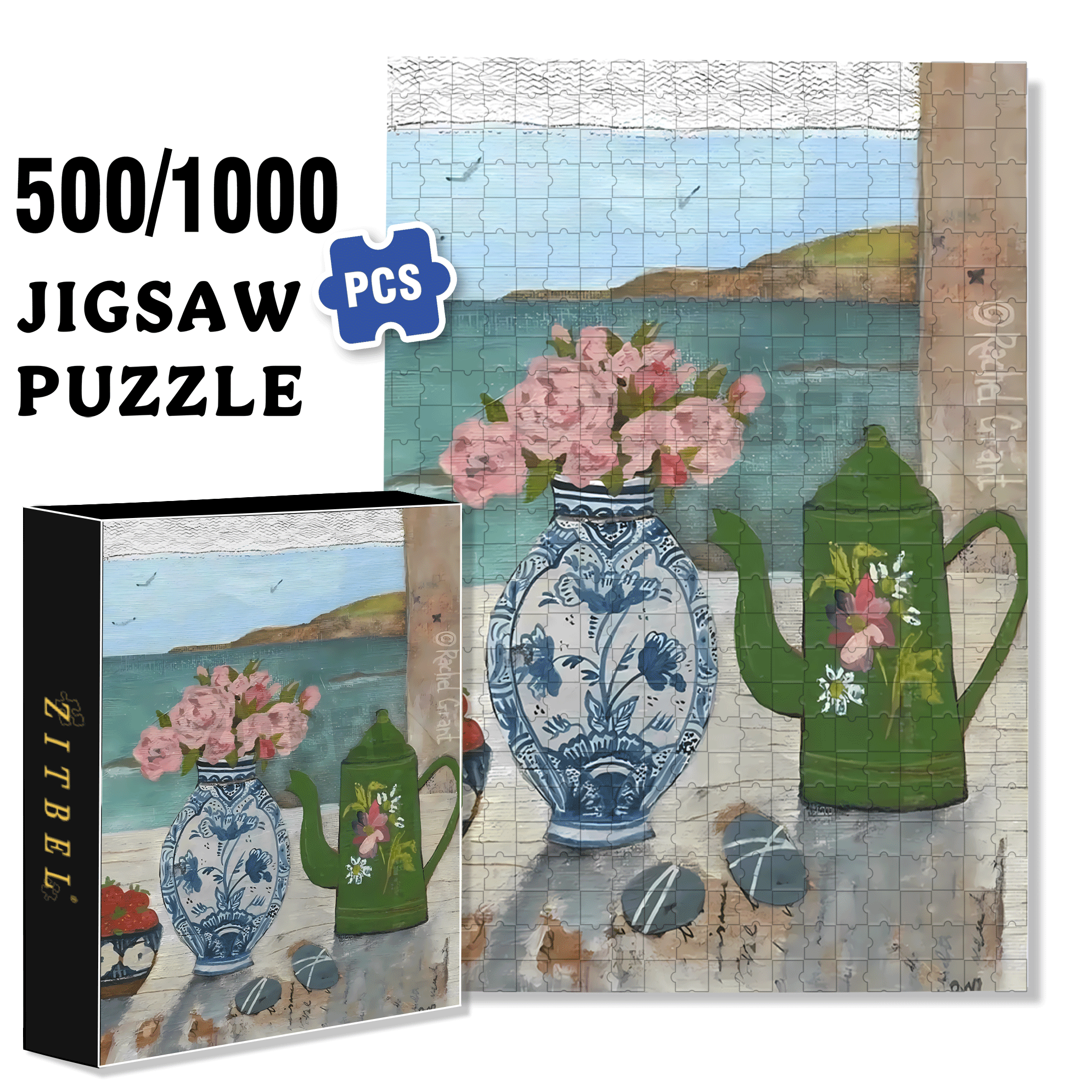 On The Journey Of Life 17 500pcs/1000pcs Jigsaw Puzzle, Scratch-Resistant, Interactive Family Game & Brain-Boosting DIY Decor, Perfect for Halloween, Christmas & New Year Gifts, Family Puzzle Game