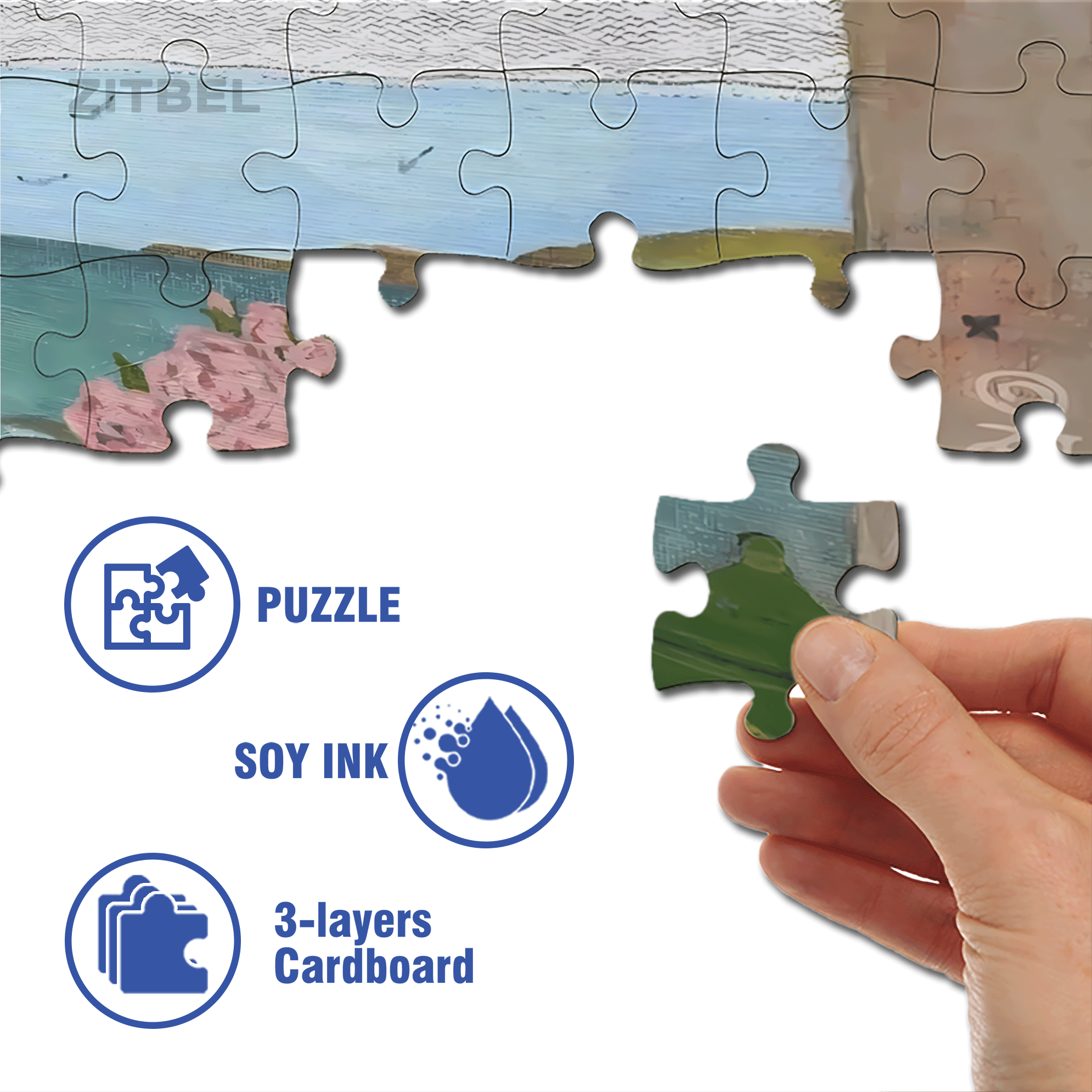 On The Journey Of Life 17 500pcs/1000pcs Jigsaw Puzzle, Scratch-Resistant, Interactive Family Game & Brain-Boosting DIY Decor, Perfect for Halloween, Christmas & New Year Gifts, Family Puzzle Game