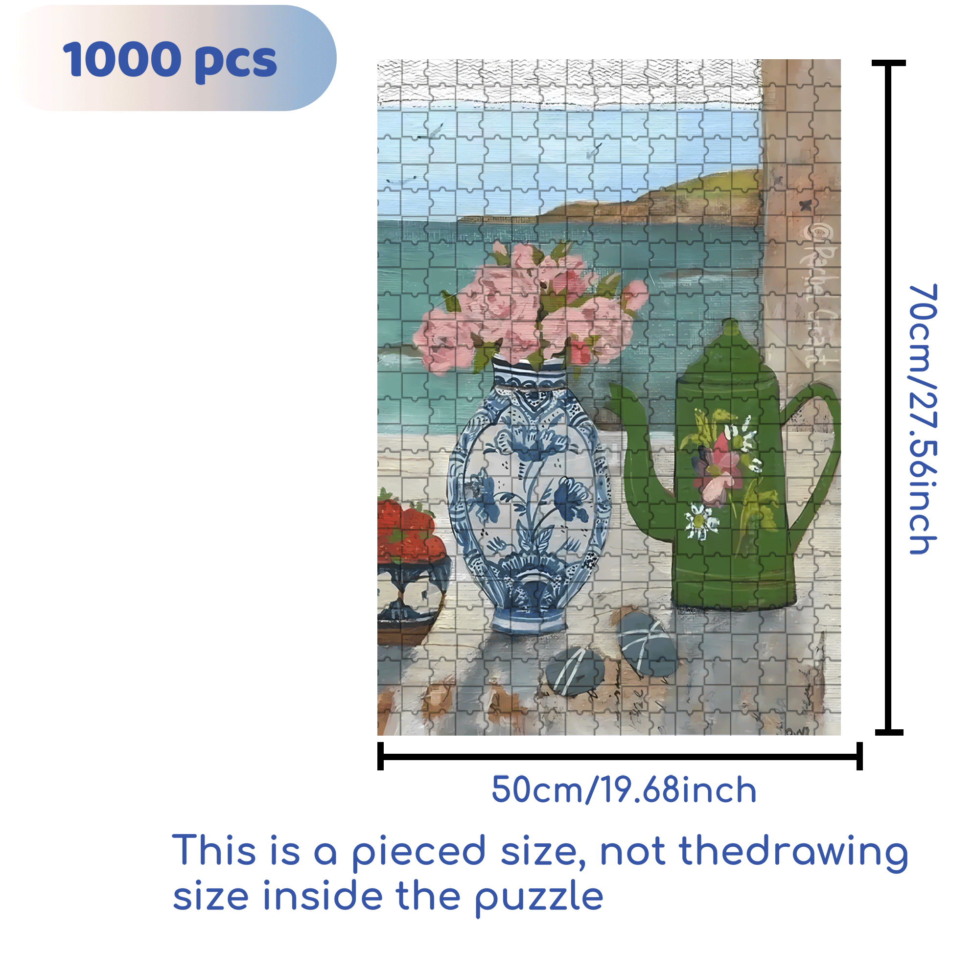 On The Journey Of Life 17 500pcs/1000pcs Jigsaw Puzzle, Scratch-Resistant, Interactive Family Game & Brain-Boosting DIY Decor, Perfect for Halloween, Christmas & New Year Gifts, Family Puzzle Game