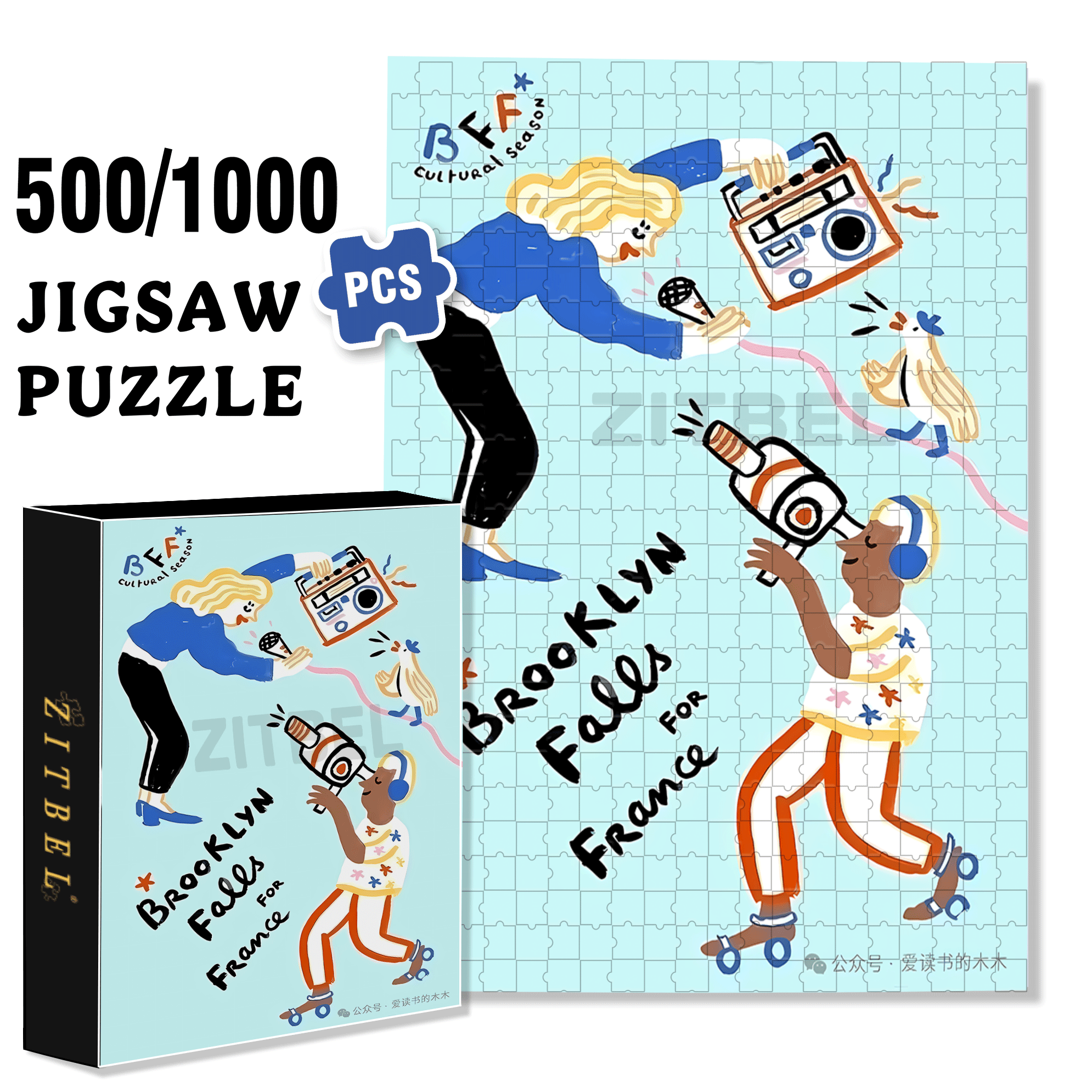Playful Moments 4 500pcs/1000pcs Jigsaw Puzzle, Scratch-Resistant, Interactive Family Game & Brain-Boosting DIY Decor, Perfect for Halloween, Christmas & New Year Gifts, Family Puzzle Game