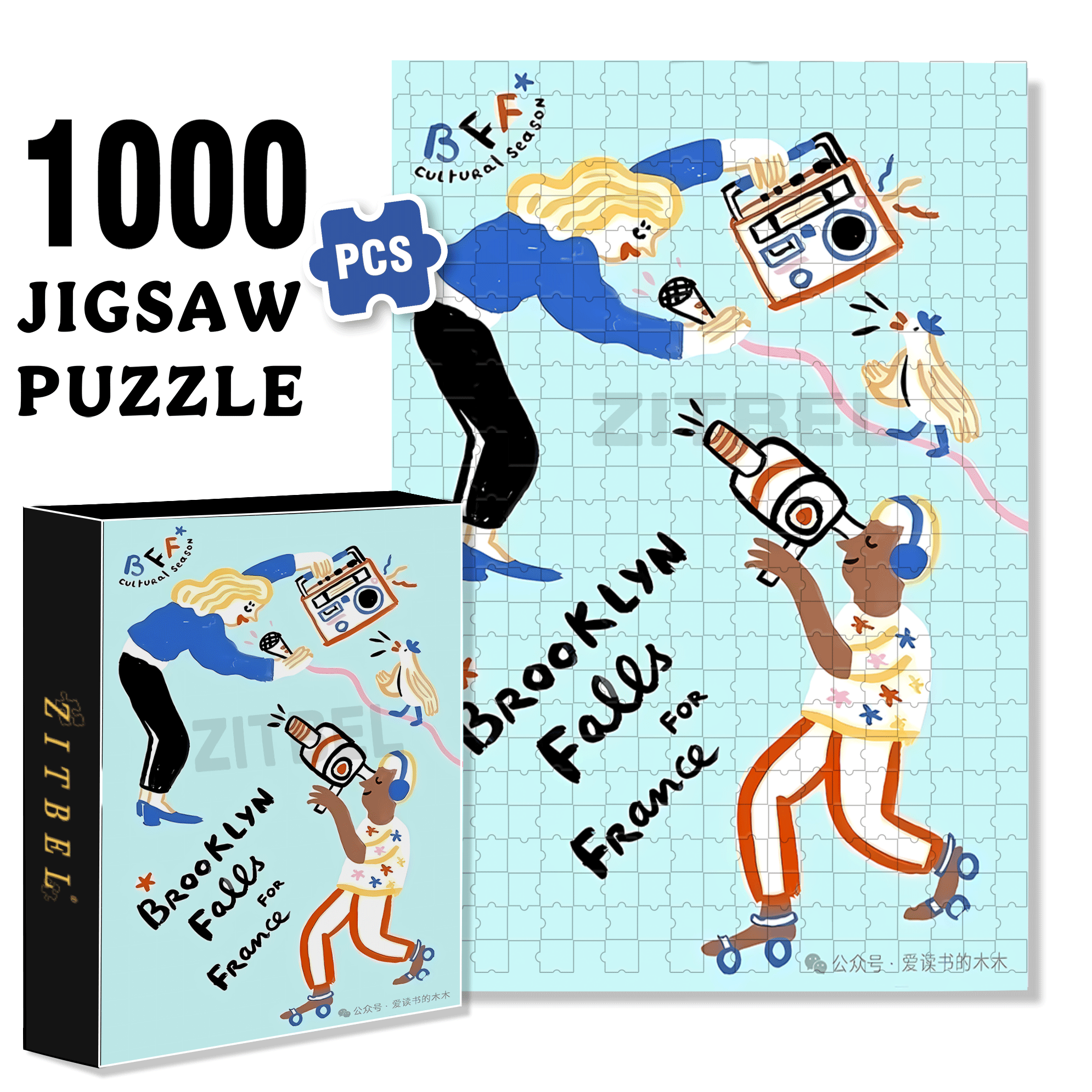 Playful Moments 4 500pcs/1000pcs Jigsaw Puzzle, Scratch-Resistant, Interactive Family Game & Brain-Boosting DIY Decor, Perfect for Halloween, Christmas & New Year Gifts, Family Puzzle Game