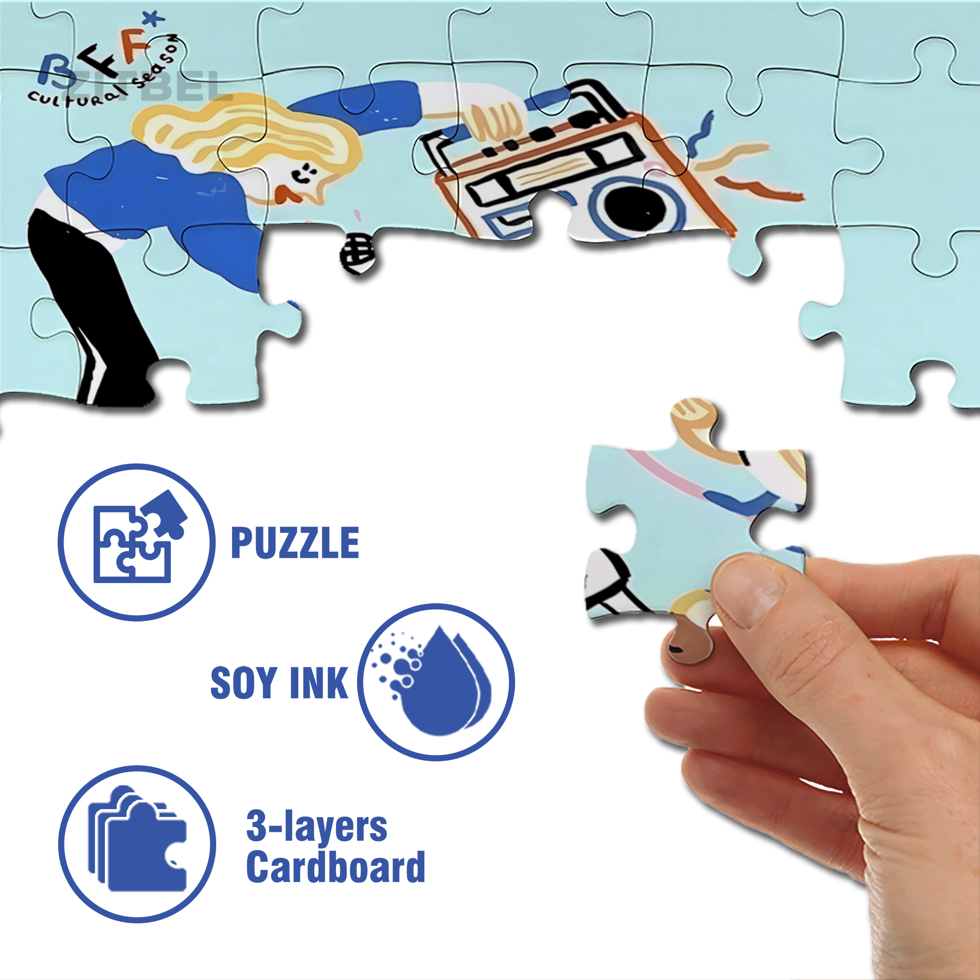Playful Moments 4 500pcs/1000pcs Jigsaw Puzzle, Scratch-Resistant, Interactive Family Game & Brain-Boosting DIY Decor, Perfect for Halloween, Christmas & New Year Gifts, Family Puzzle Game