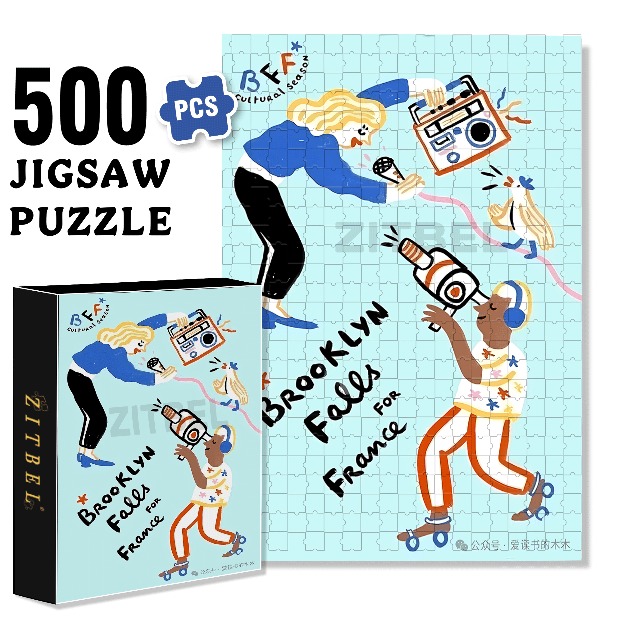 Playful Moments 4 500pcs/1000pcs Jigsaw Puzzle, Scratch-Resistant, Interactive Family Game & Brain-Boosting DIY Decor, Perfect for Halloween, Christmas & New Year Gifts, Family Puzzle Game