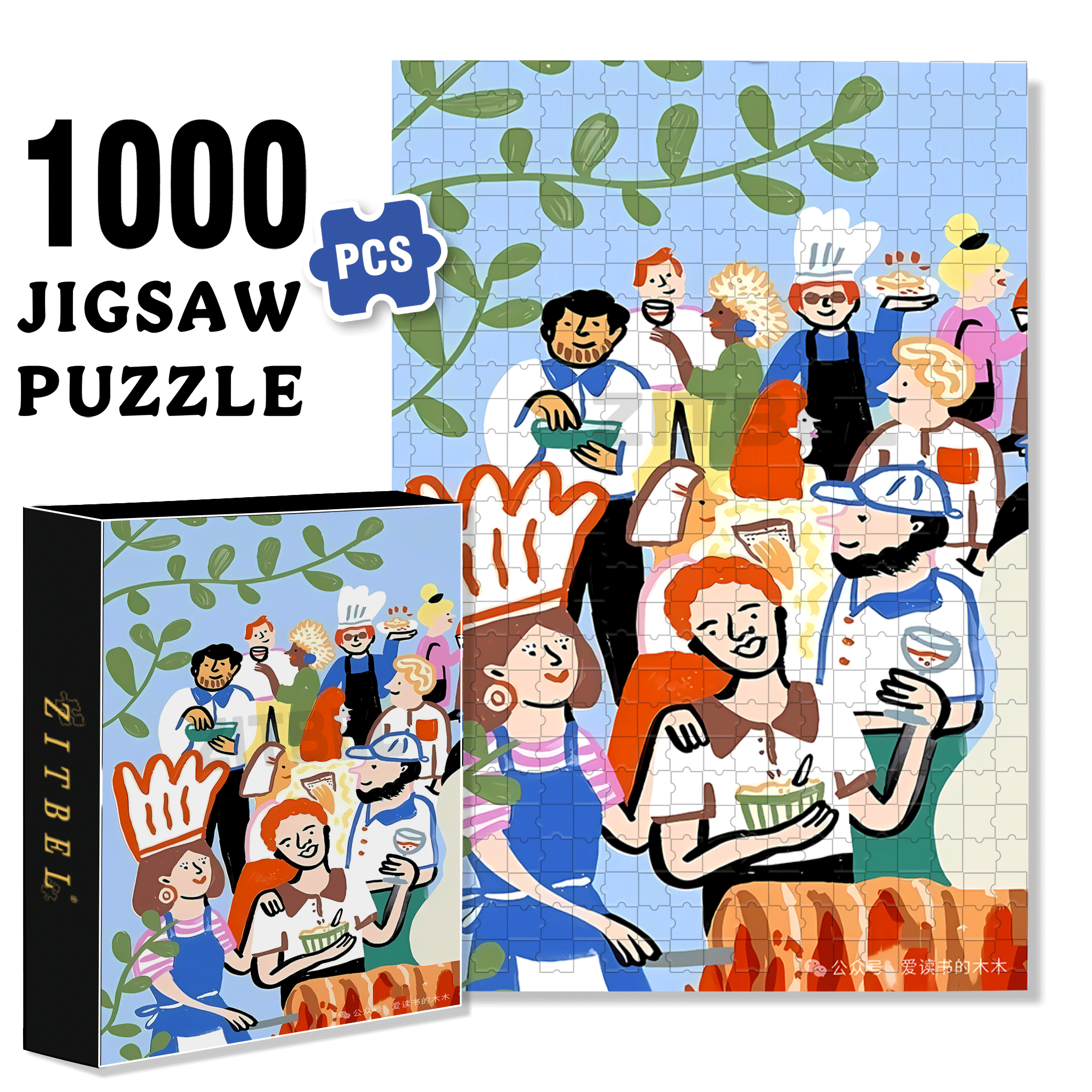 Playful Moments 5 500pcs/1000pcs Jigsaw Puzzle, Scratch-Resistant, Interactive Family Game & Brain-Boosting DIY Decor, Perfect for Halloween, Christmas & New Year Gifts, Family Puzzle Game