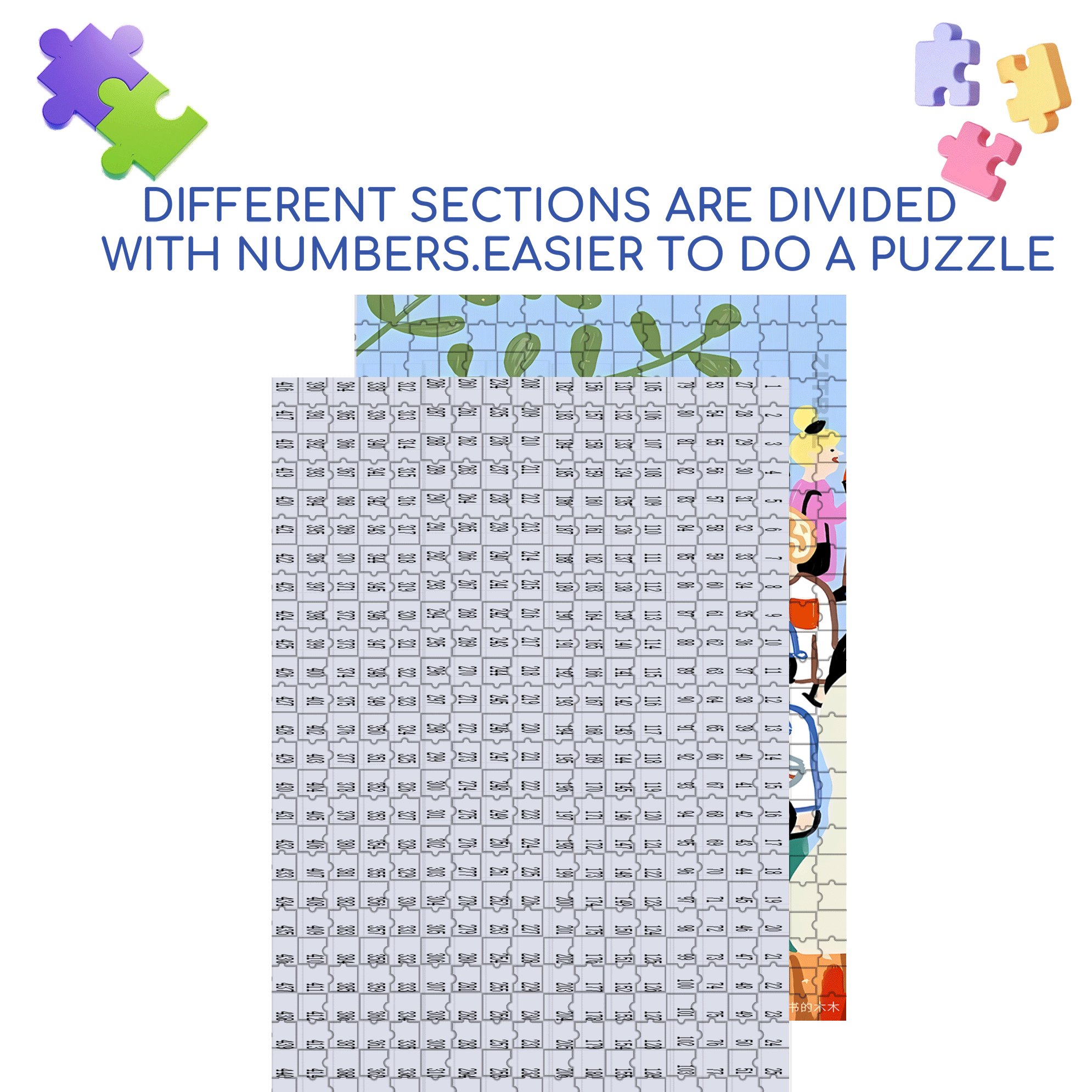 Playful Moments 5 500pcs/1000pcs Jigsaw Puzzle, Scratch-Resistant, Interactive Family Game & Brain-Boosting DIY Decor, Perfect for Halloween, Christmas & New Year Gifts, Family Puzzle Game