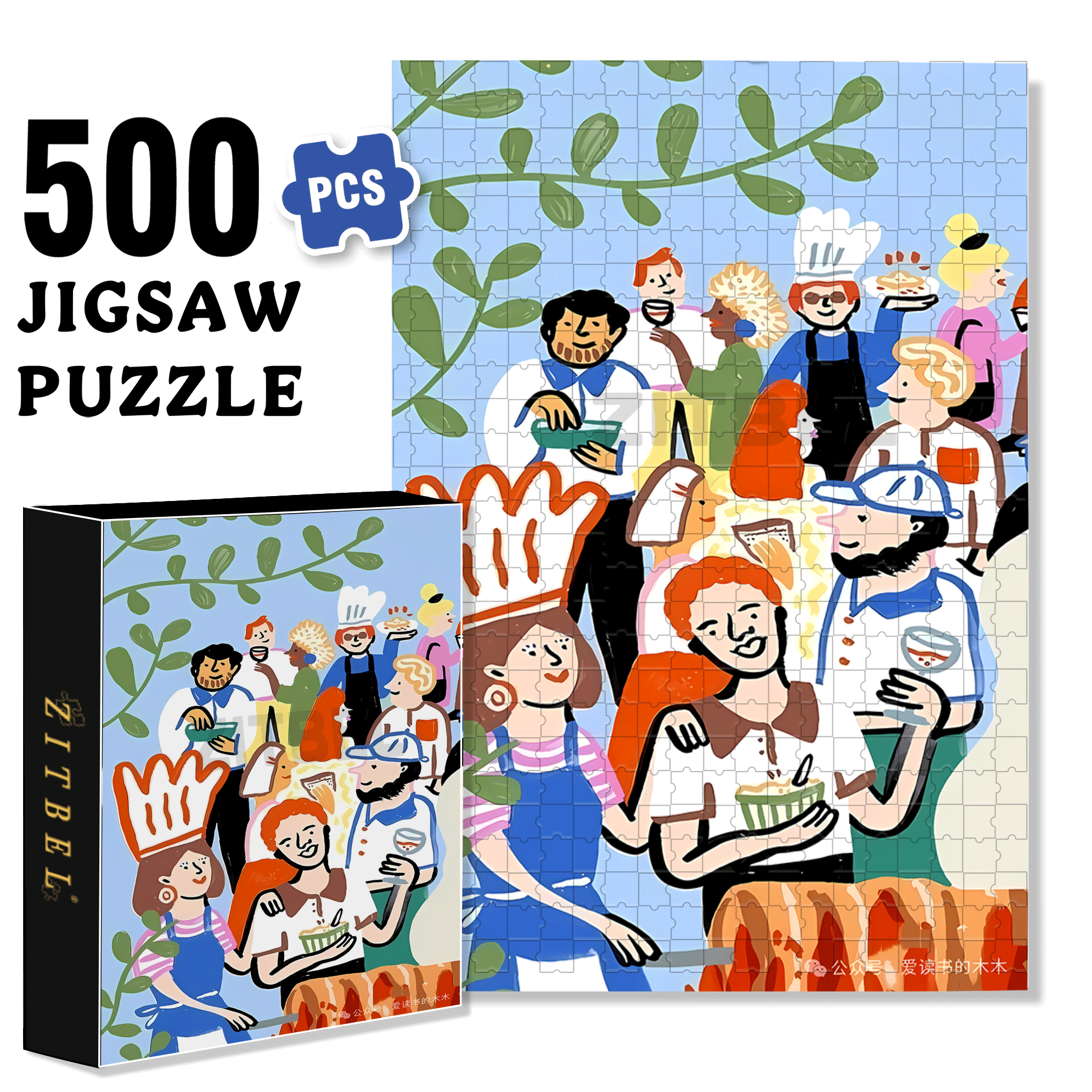 Playful Moments 5 500pcs/1000pcs Jigsaw Puzzle, Scratch-Resistant, Interactive Family Game & Brain-Boosting DIY Decor, Perfect for Halloween, Christmas & New Year Gifts, Family Puzzle Game