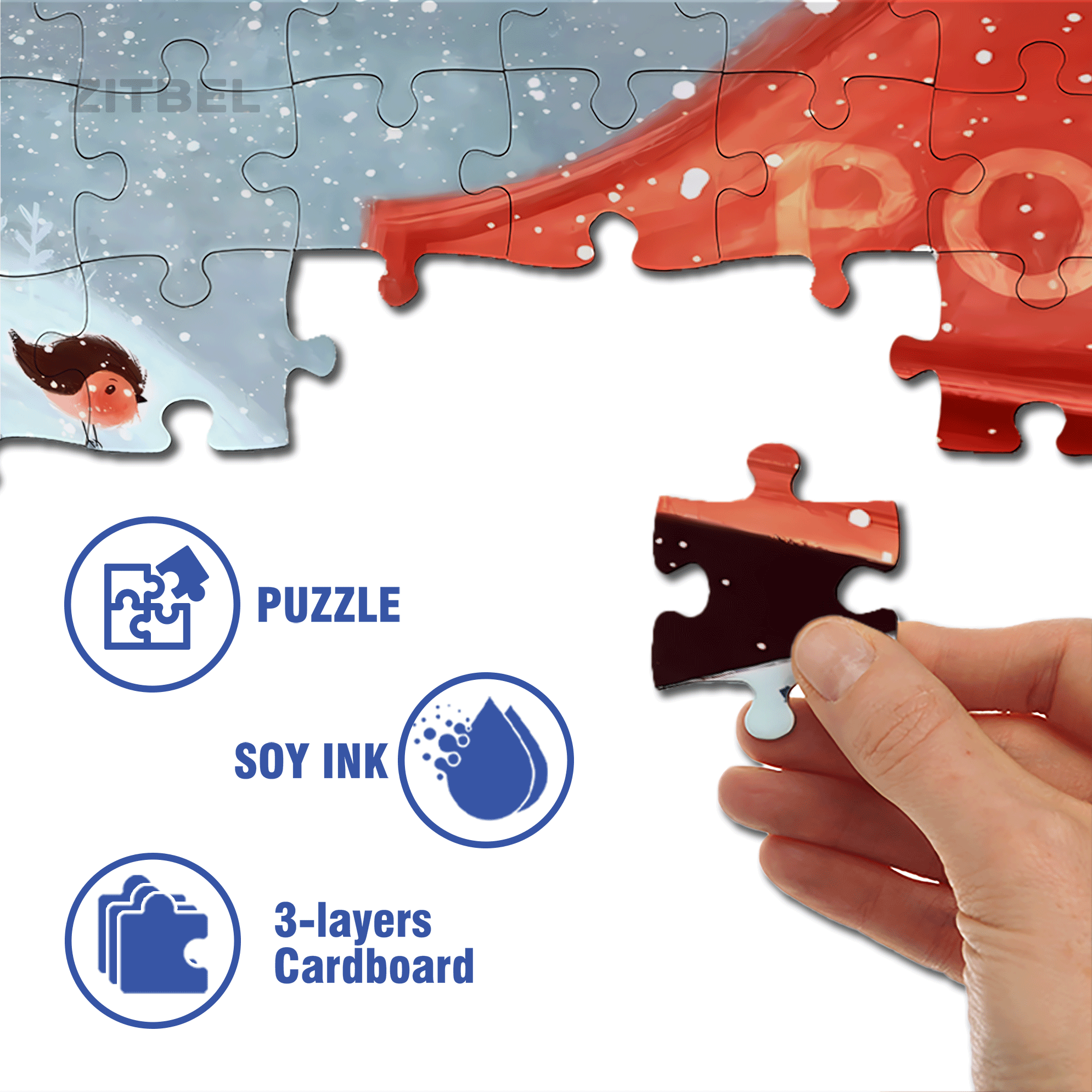 To Mr.Clavs 500pcs/1000pcs Jigsaw Puzzle, Scratch-Resistant, Interactive Family Game & Brain-Boosting DIY Decor, Perfect for Halloween, Christmas & New Year Gifts, Family Puzzle Game